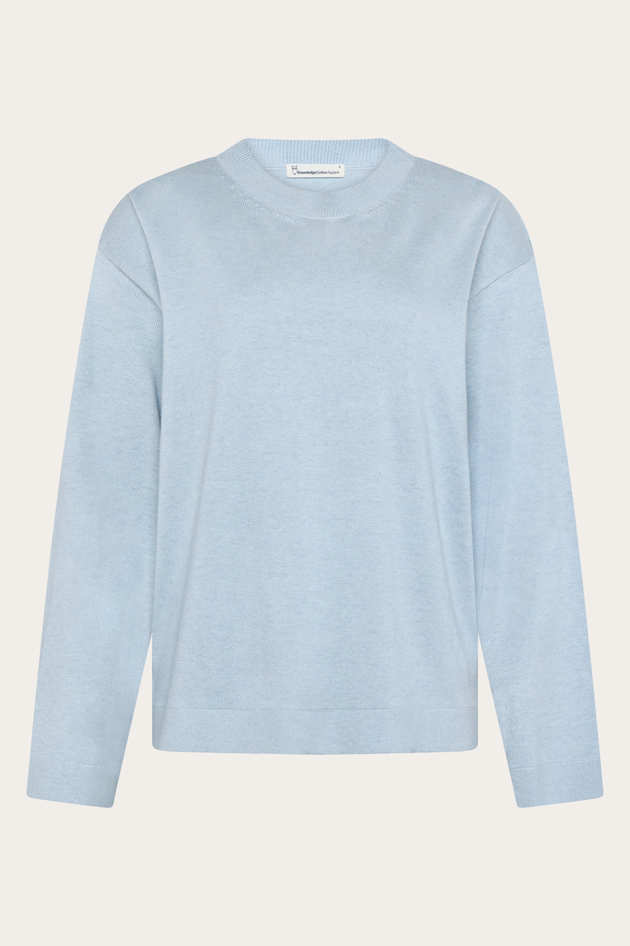 Image of KnowledgeCotton Apparel dames vegan Sweater Blend Skyway Lichtblauw