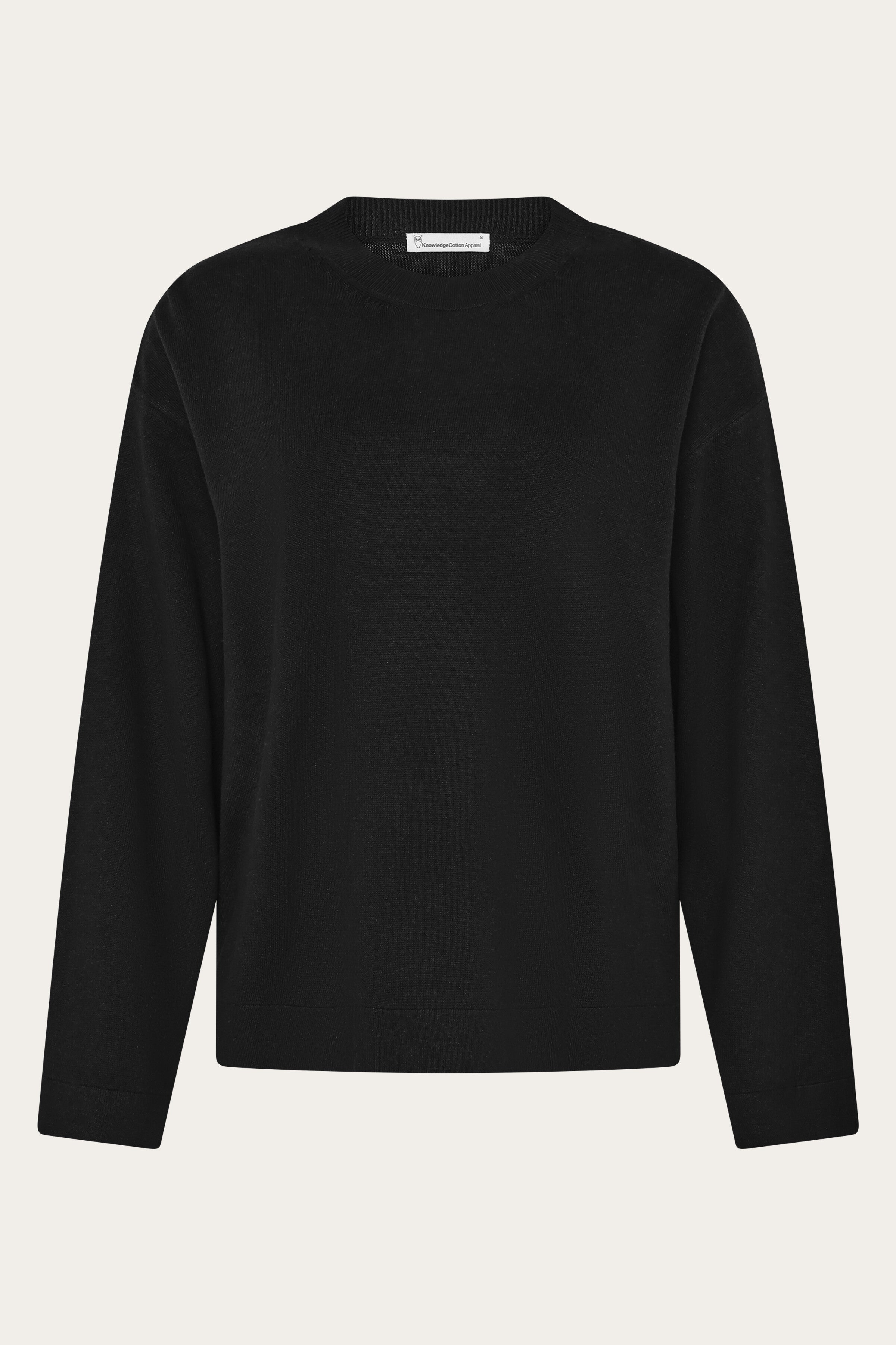 Image of KnowledgeCotton Apparel dames vegan Trui Van Zwarte Mix, Gitzwart