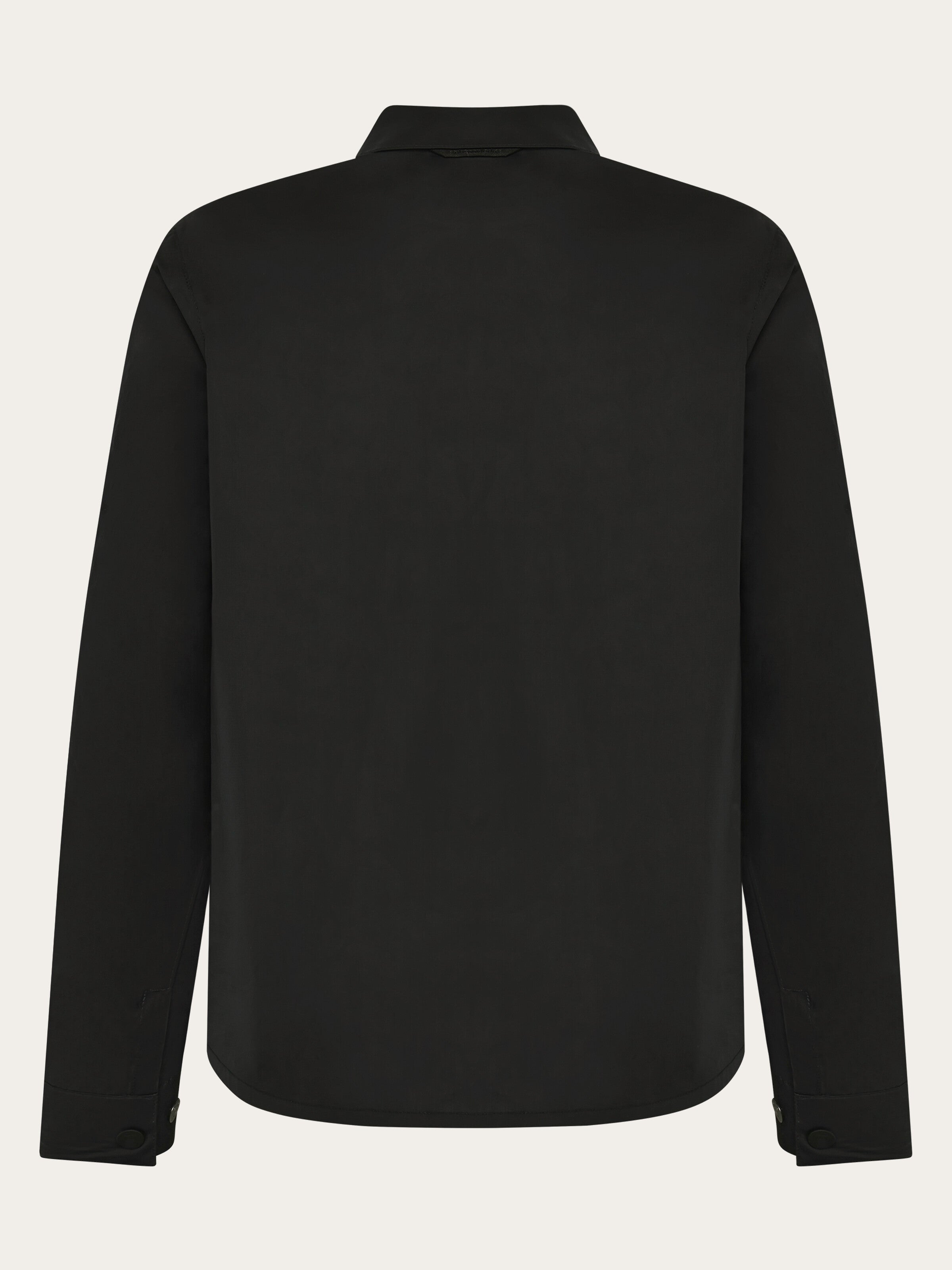 KnowledgeCotton Apparel womens vegan Overshirt Women Vent Ripstop 90 Black Jet