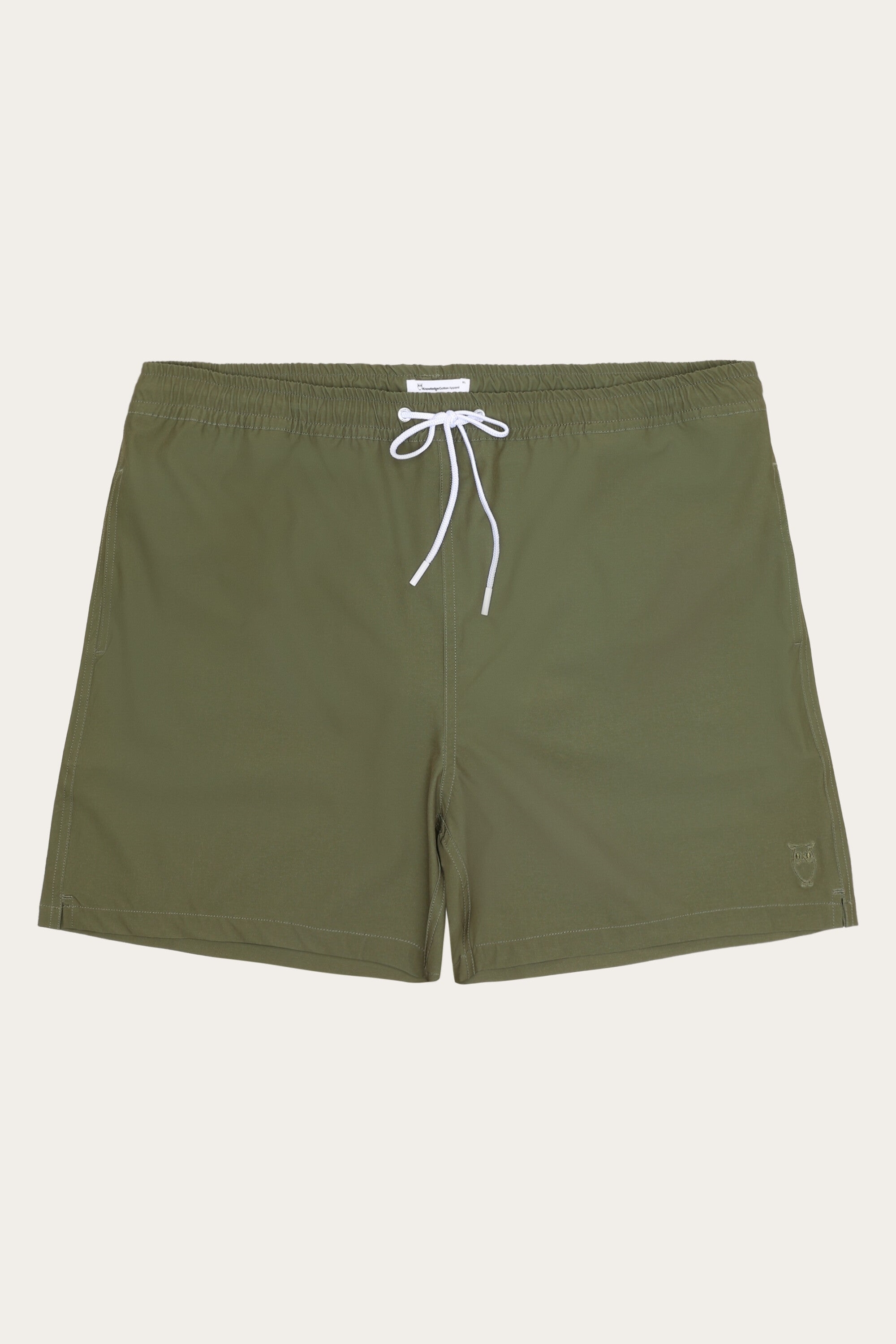 KnowledgeCotton Apparel Herren vegan Badeshorts Bay Stretch Burned Olive