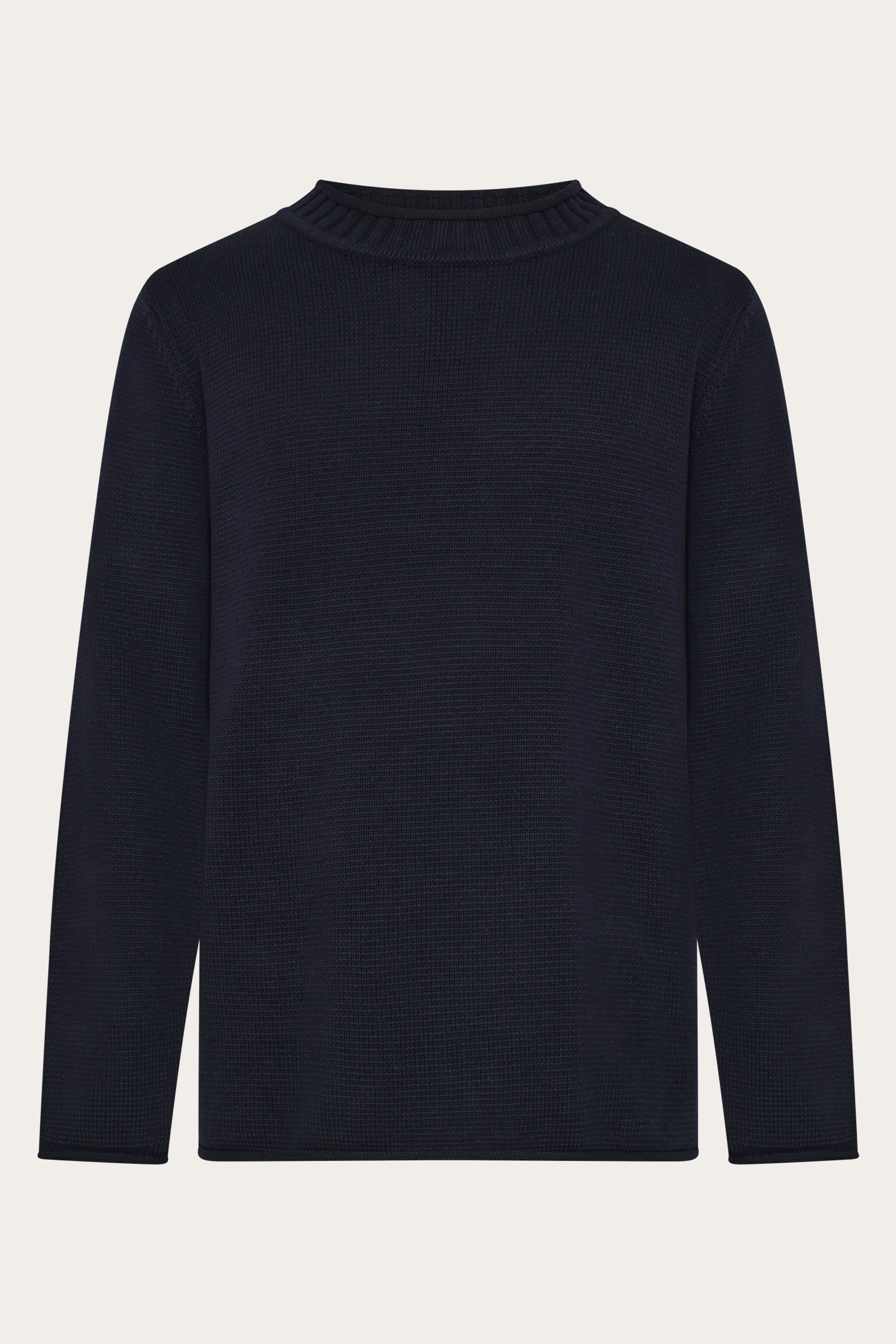 KnowledgeCotton Apparel Herren vegan Pullover Herren Rundhalsausschnitt Night Sky Navy