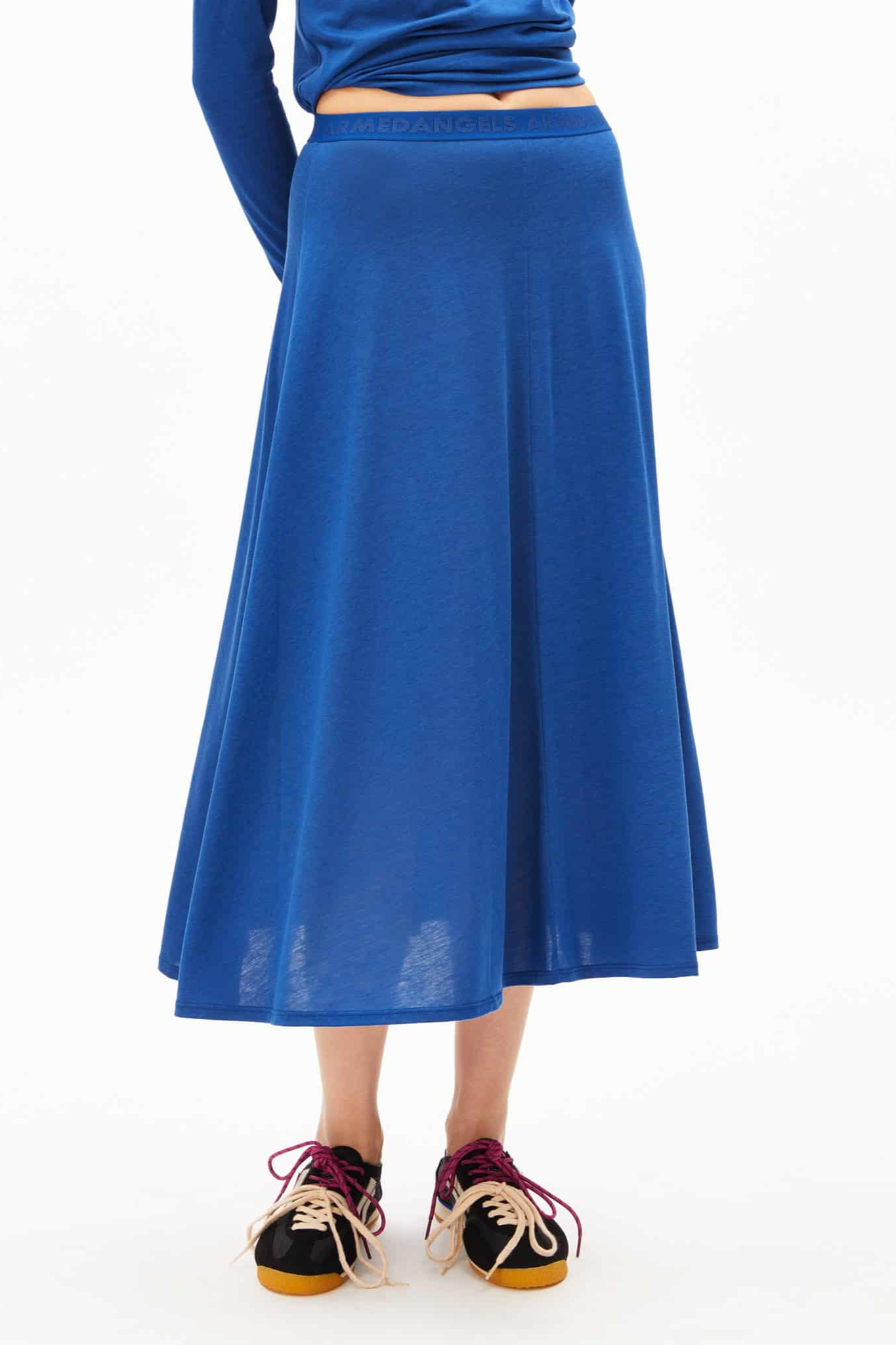 Image of ARMEDANGELS dames vegan Rok Ileniaa Laraa Blauw