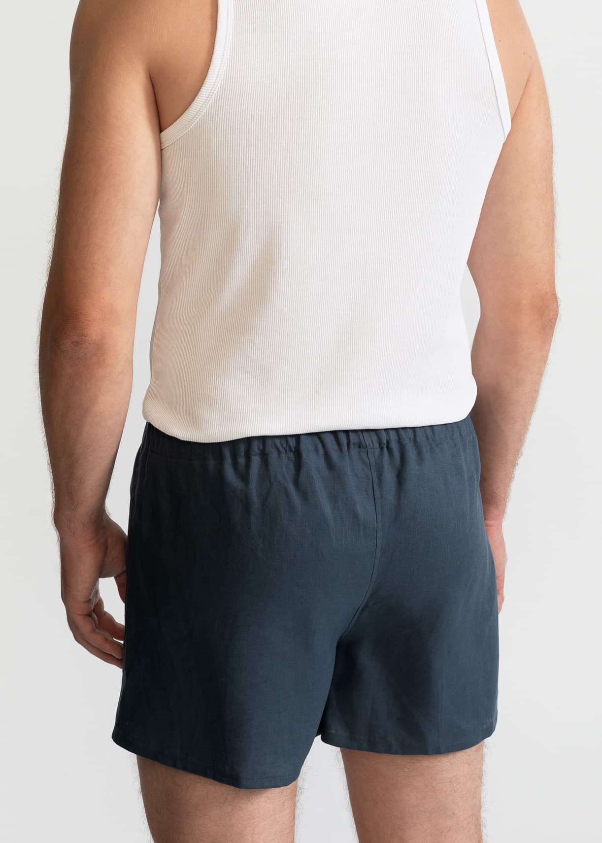 De IONESCU Boxer Shorts Linen Petrol