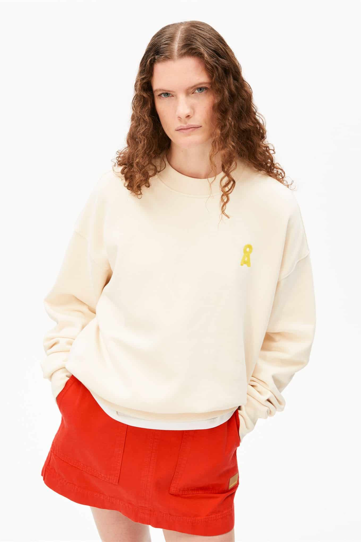 ARMEDANGELS Damen vegan Pullover Iconic A Alizaa Weiß