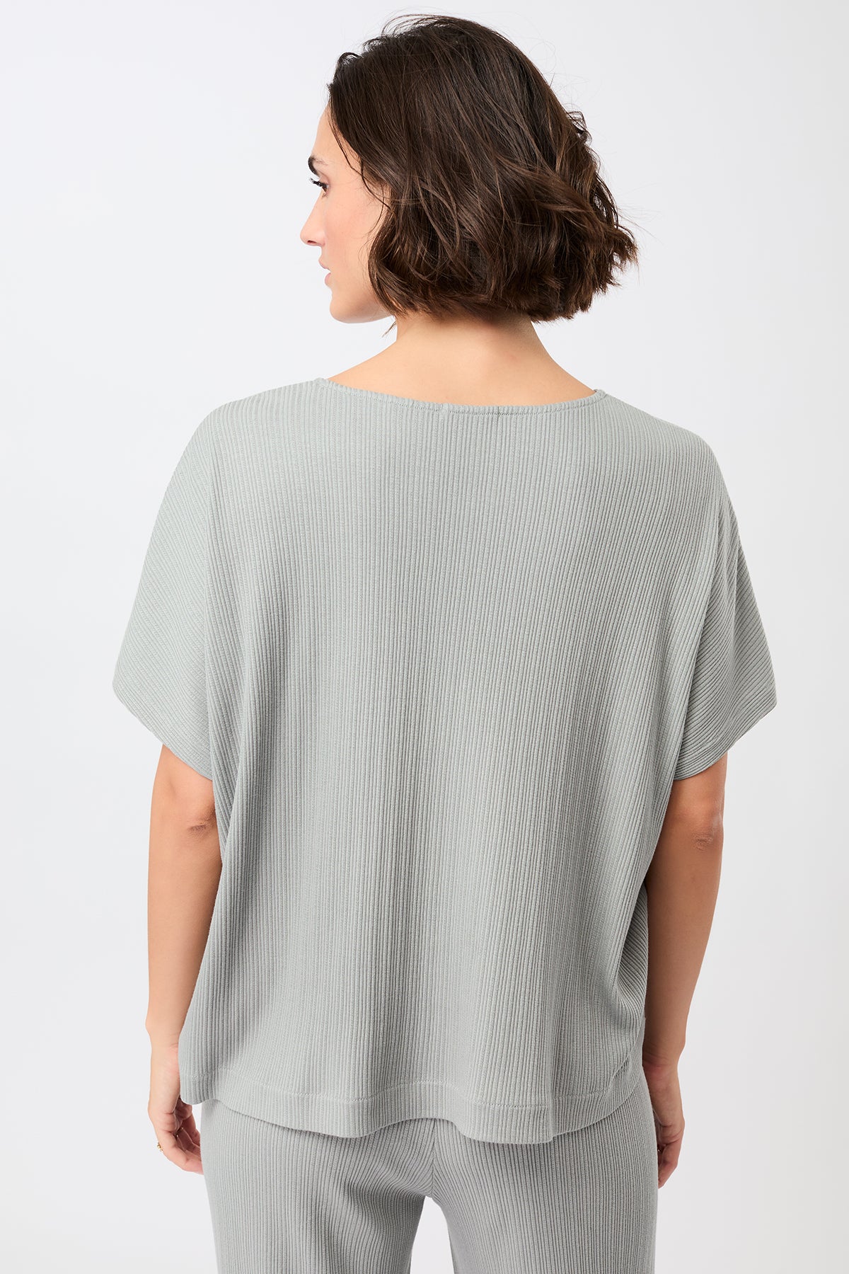 MANDALA womens vegan T-Shirt All Clear Heather Grey