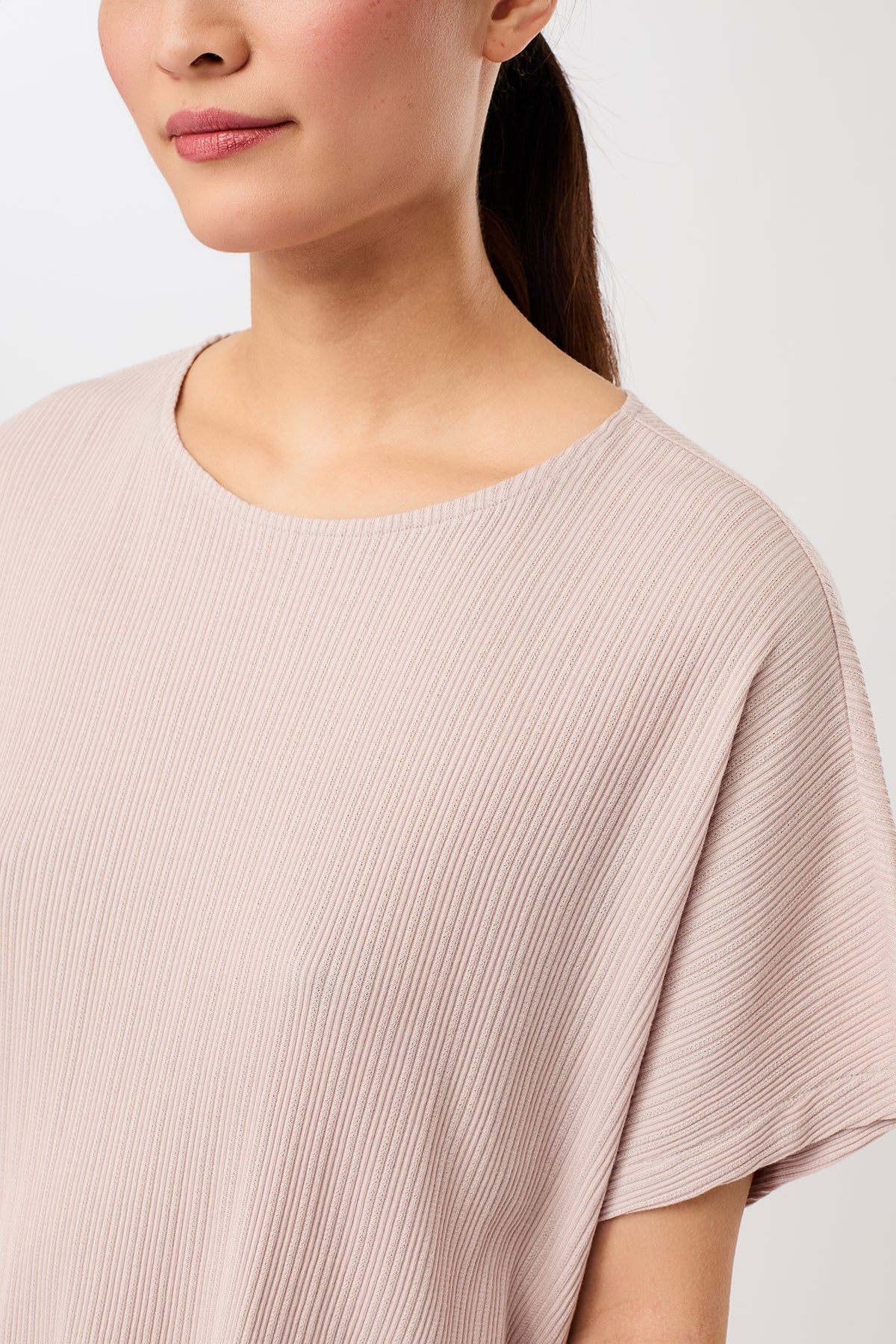 MANDALA womens vegan T-Shirt All Clear Sheer Pink