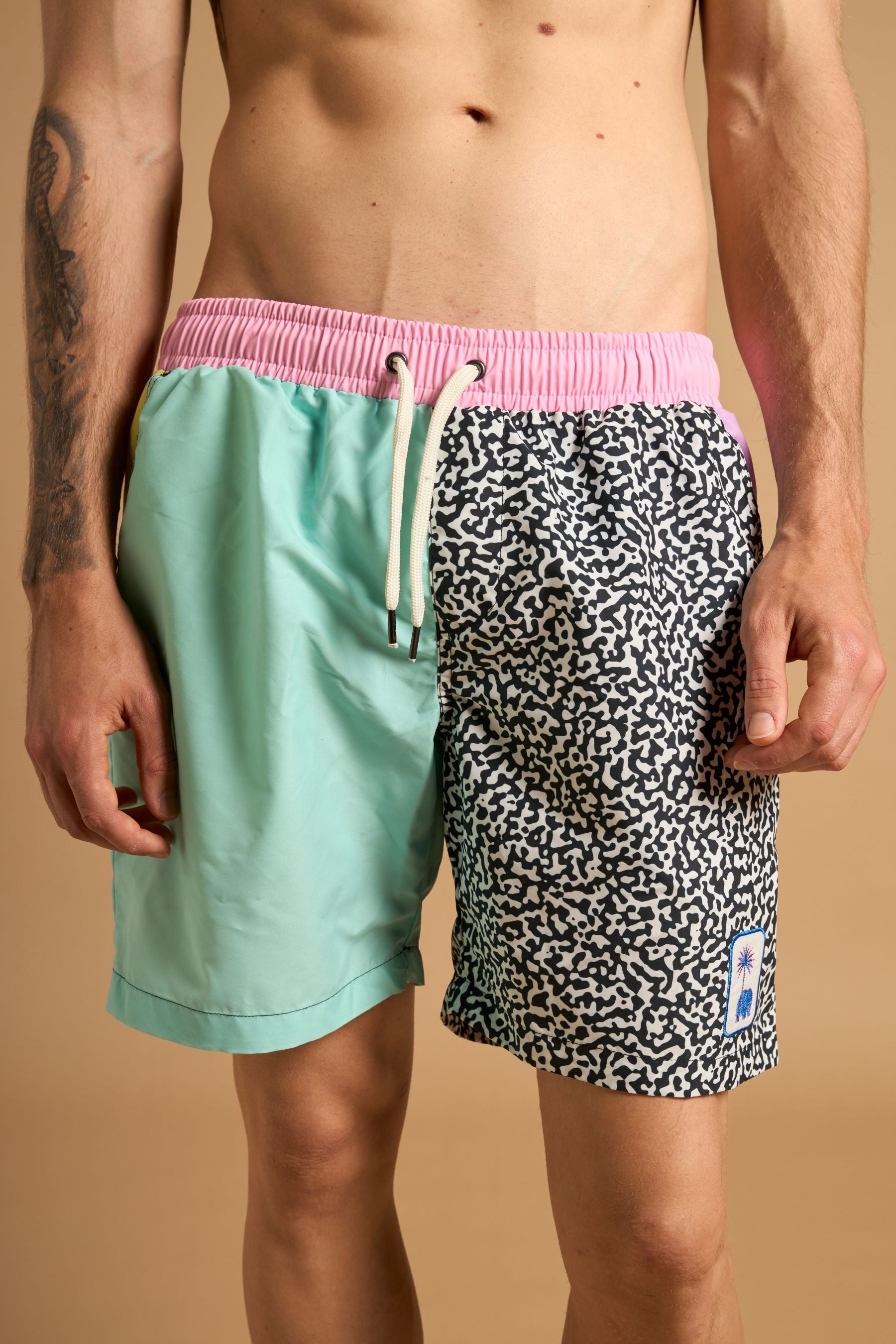 Image of Trendsplant mannen vegan Zwemshort Badmeester Antonyo Marest X Trendsplant Veelkleurig
