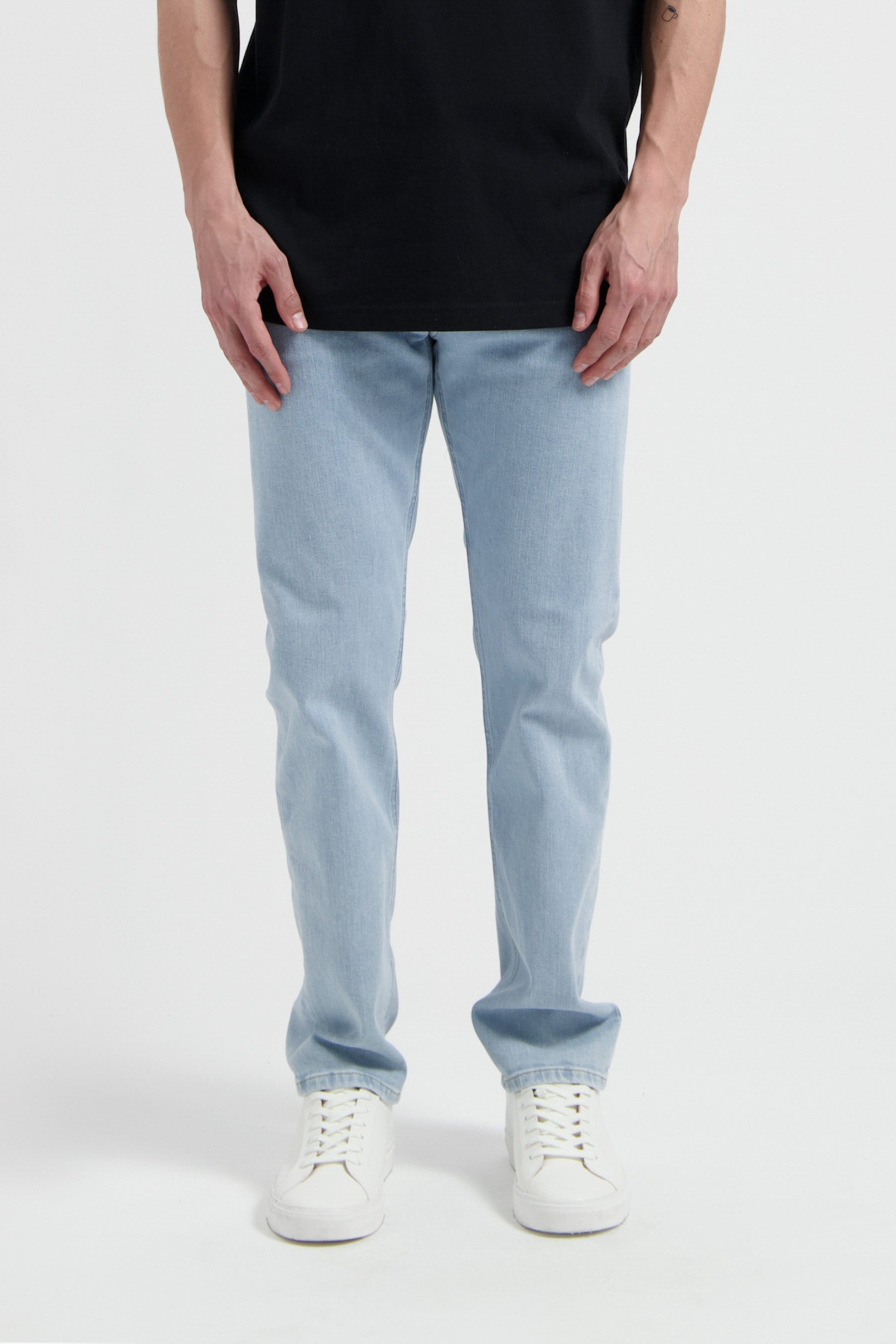 Image of MUD Jeans mannen vegan Jeans Mid Straight Bryce Light Stone