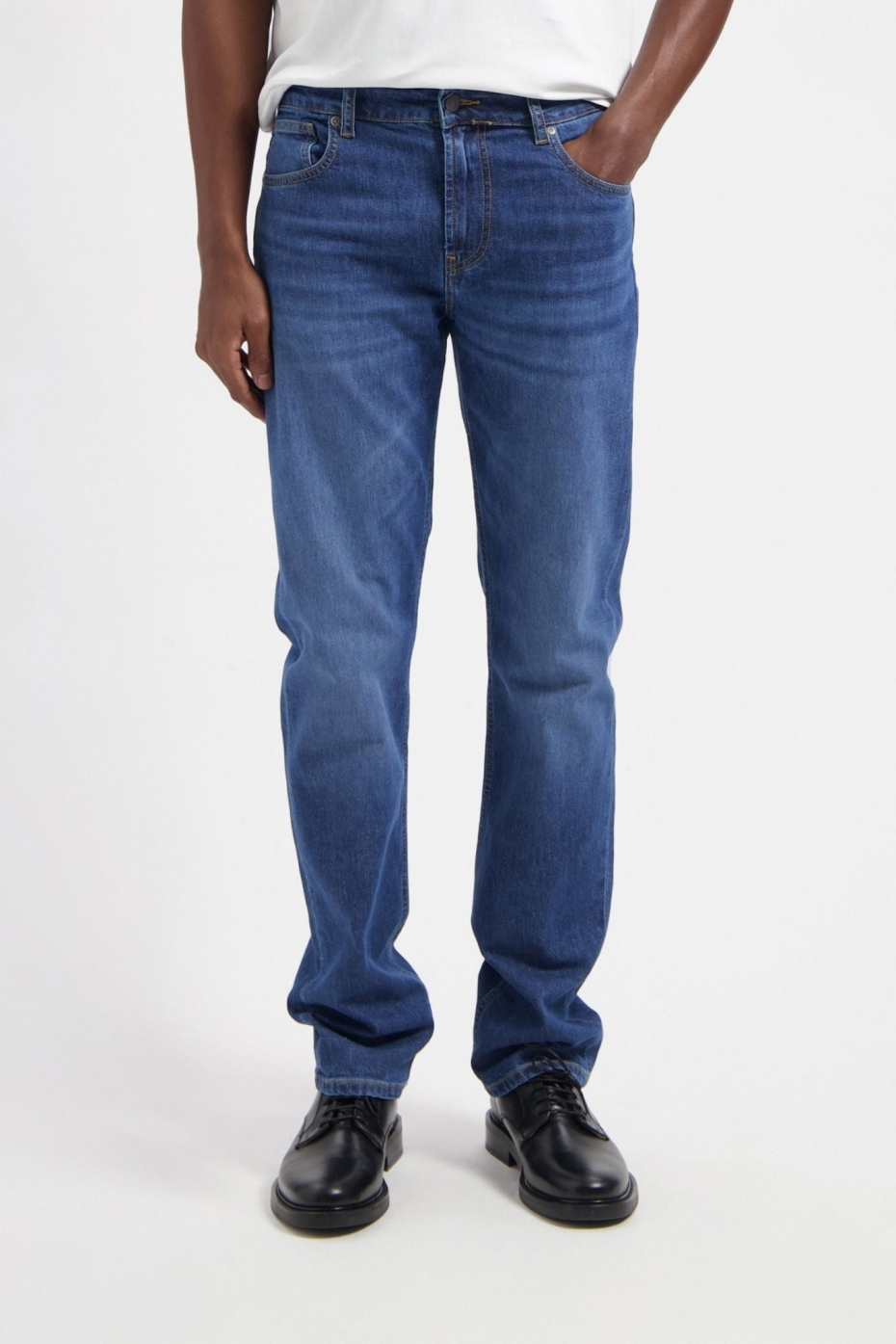 MUD Jeans Herren vegan Jeans Mid Straight Bryce Authentic Indigo