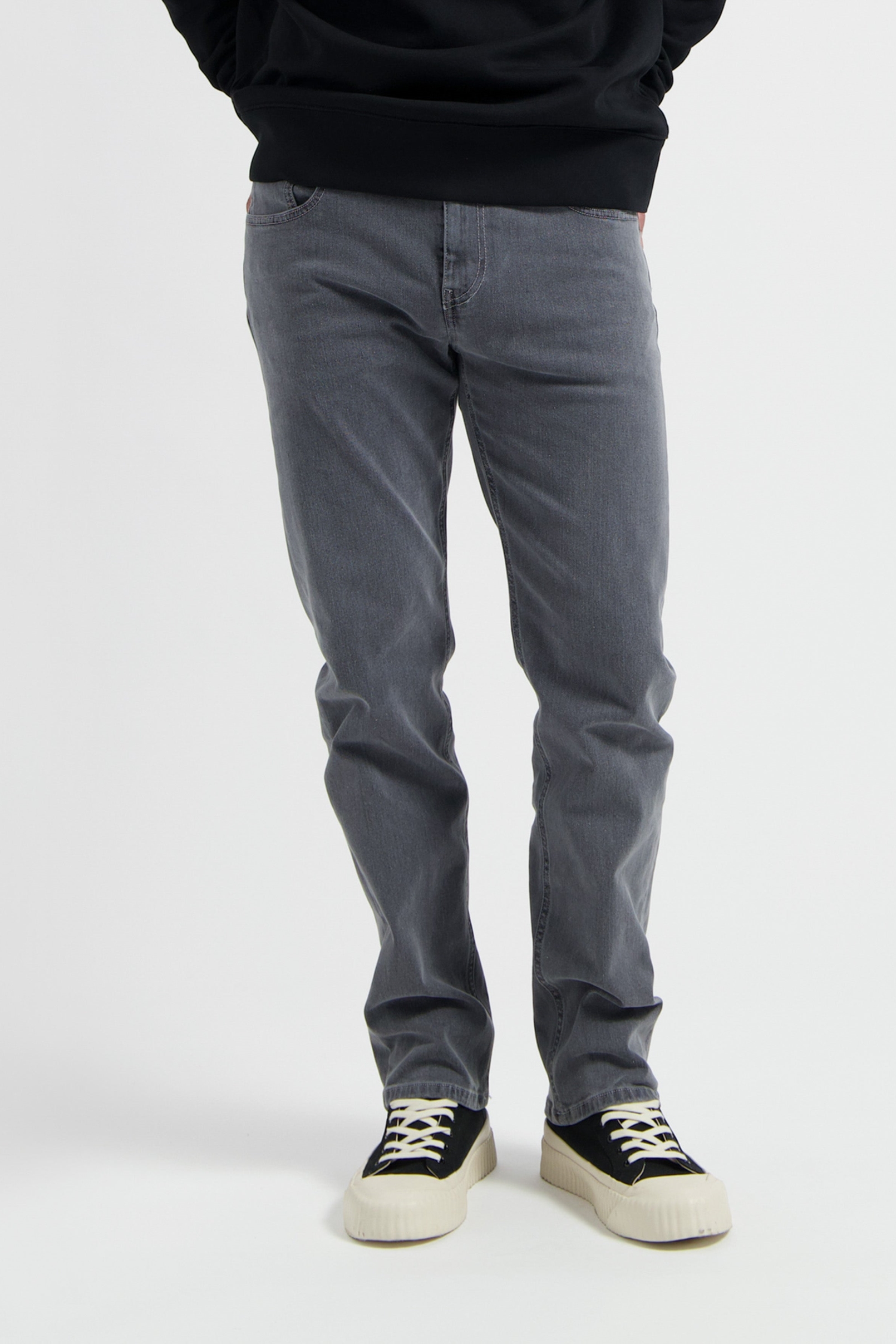 Image of MUD Jeans mannen vegan Jeans Mid Straight Bryce Lichtgrijs