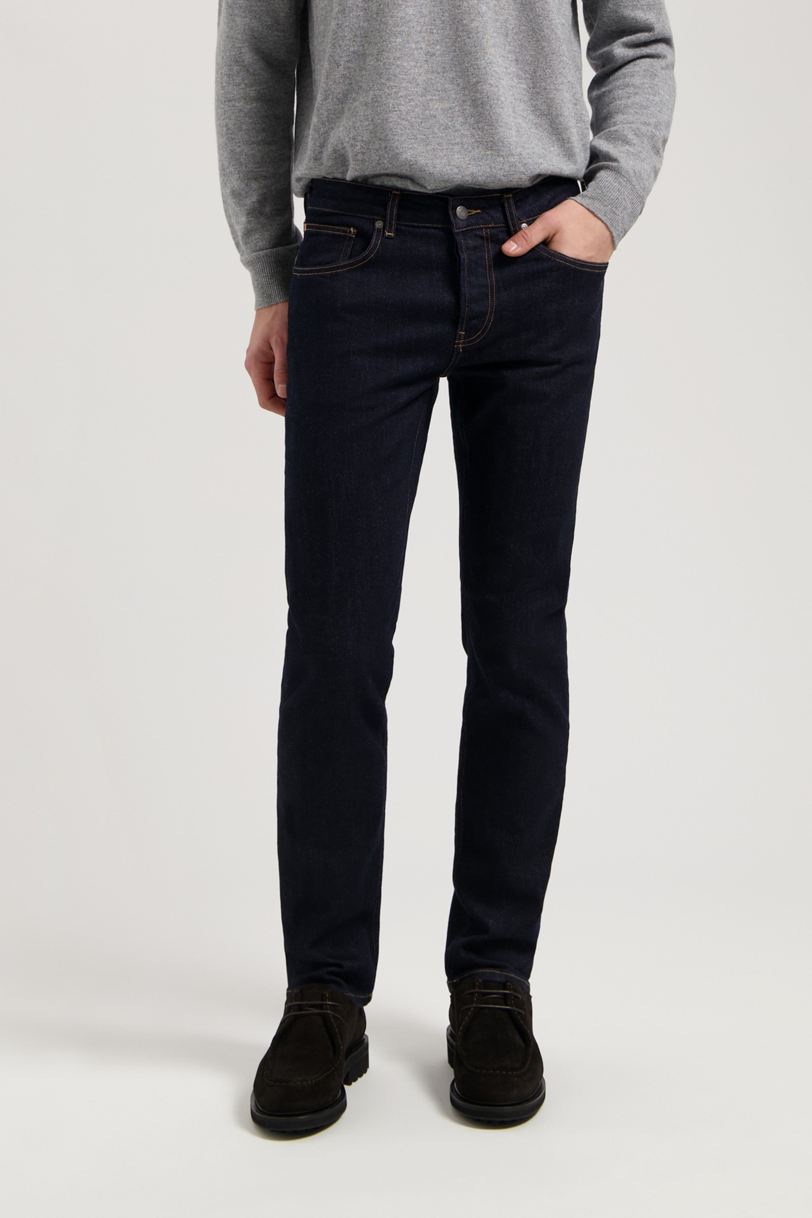 110662 - Herren vegan Jeans Mid Tapered Hank Strong Blau