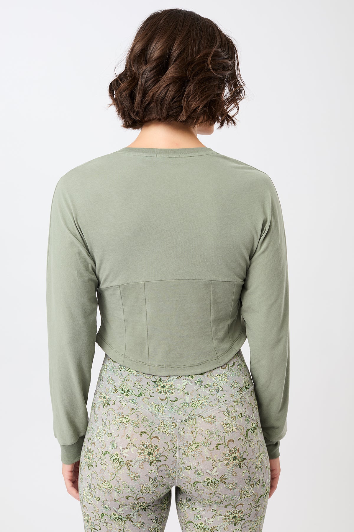 113663 - MANDALA Damen vegan Pullover Soft Charcoal GrÃ¼n