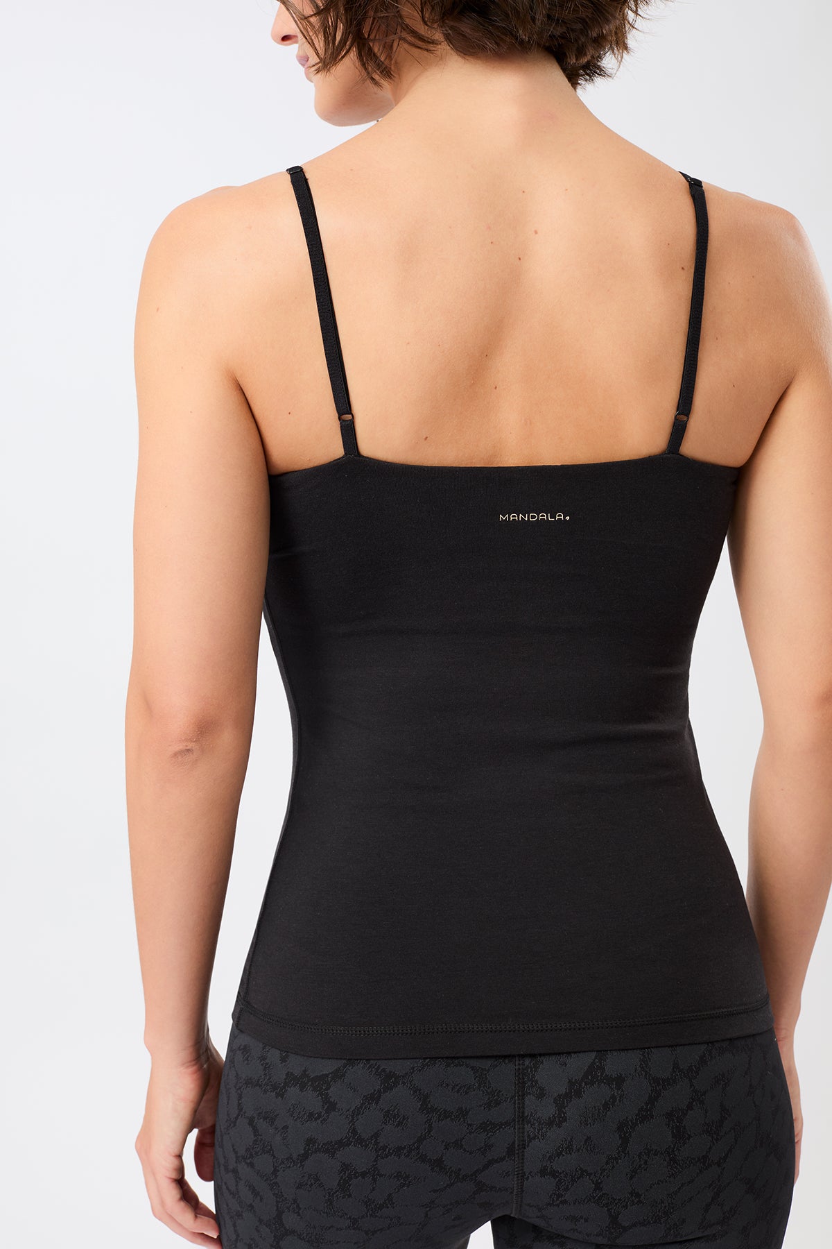 MANDALA womens vegan Tank Top Active Black