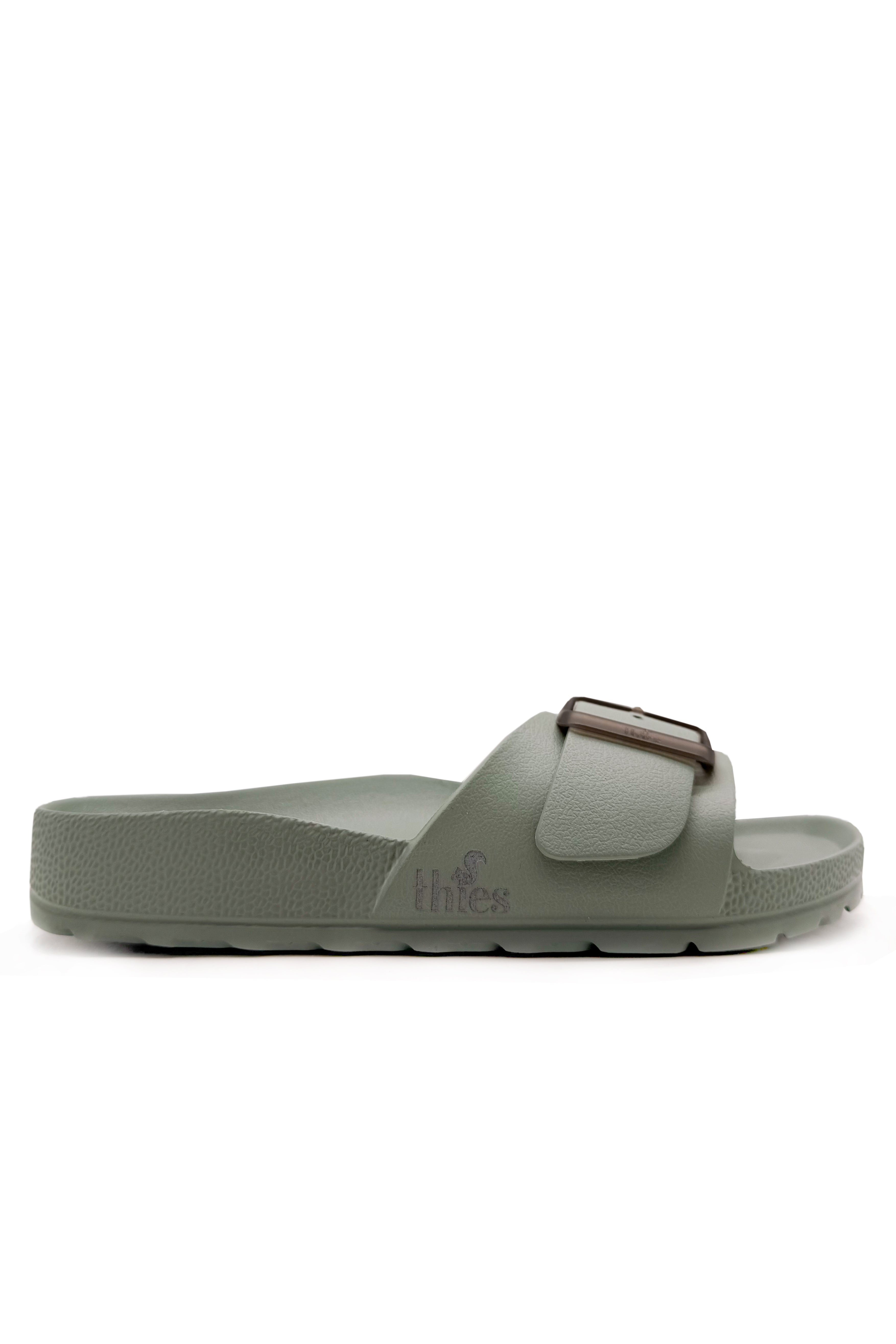 thies womens vegan Sandals Ecofoam Strap Aloe Green