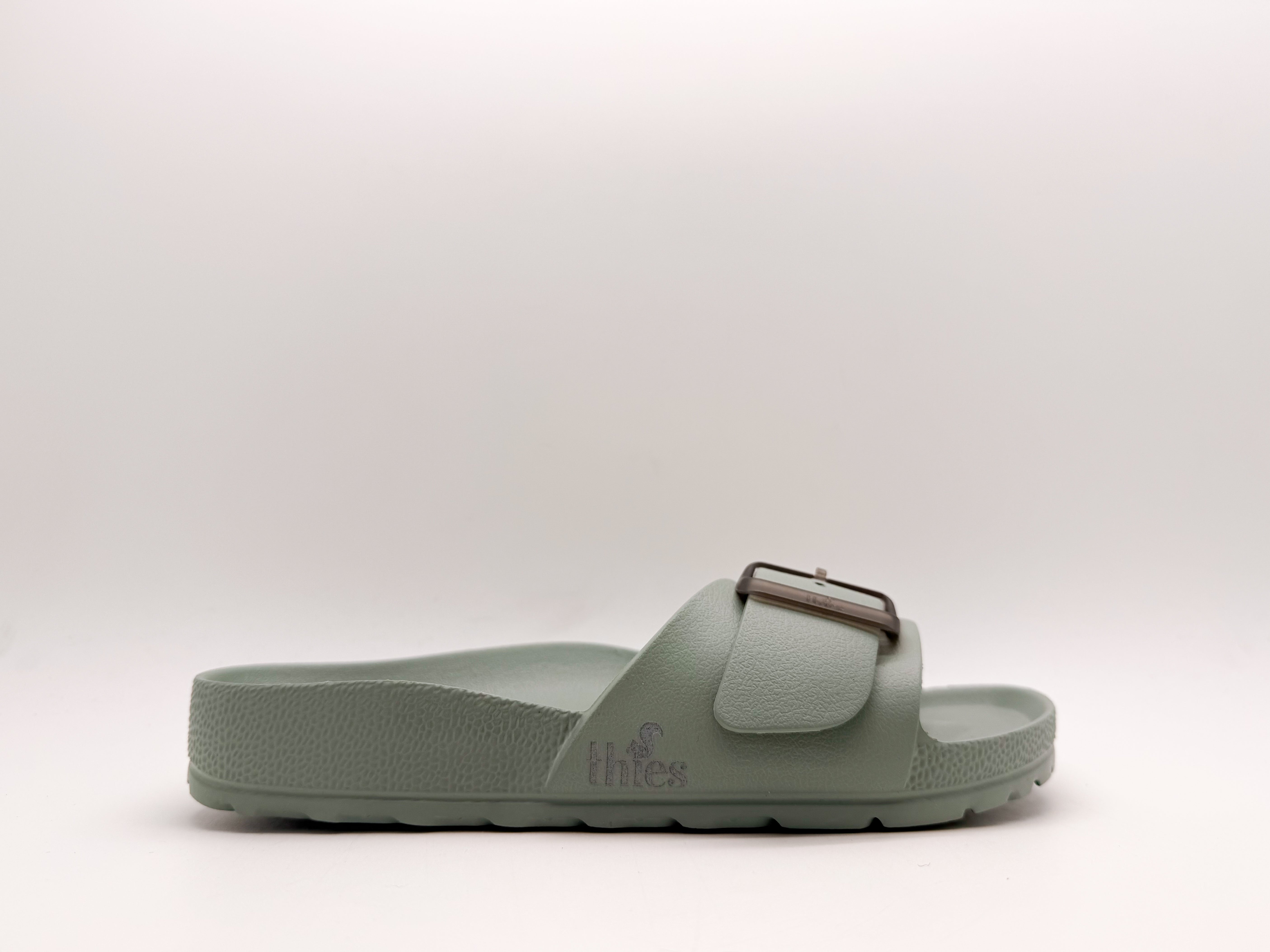 thies womens vegan Sandals Ecofoam Strap Aloe Green