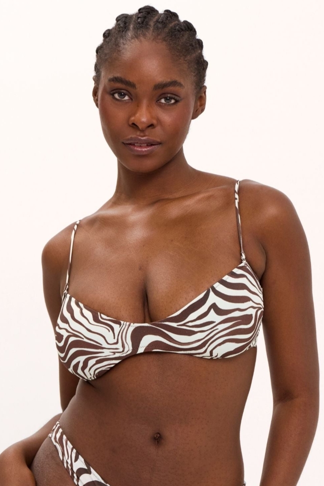 Image of Understatement dames vegan Bikinitop In De Vorm Van Een Zebra