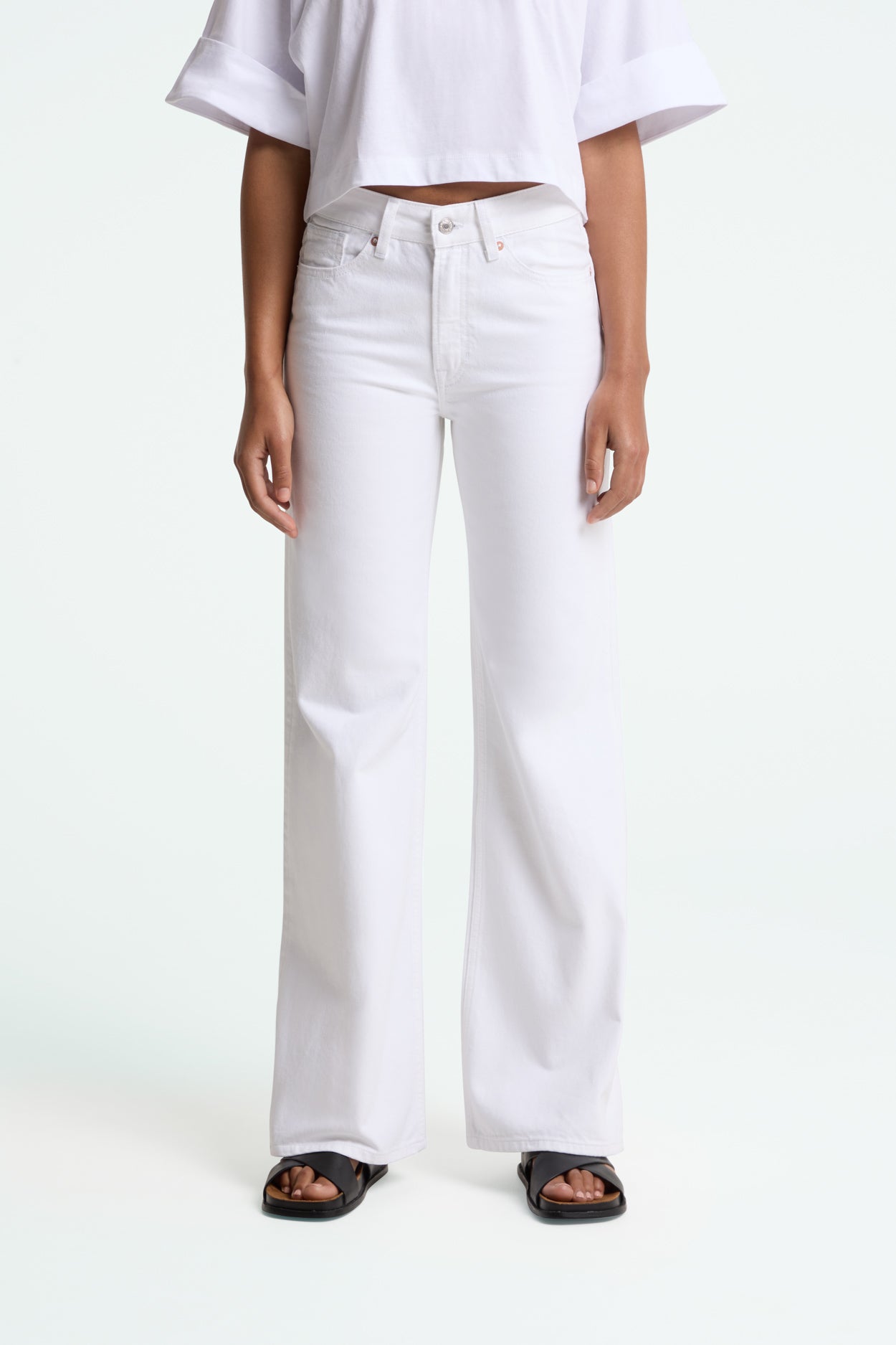 Image of Kings of Indigo dames vegan Jeans Jane Diop Optisch Wit