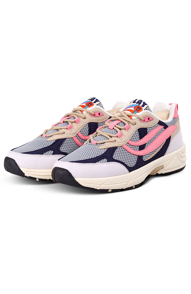 Genesis womens vegan Sneakers G-Eco`99 Reco Grey Navy Pink