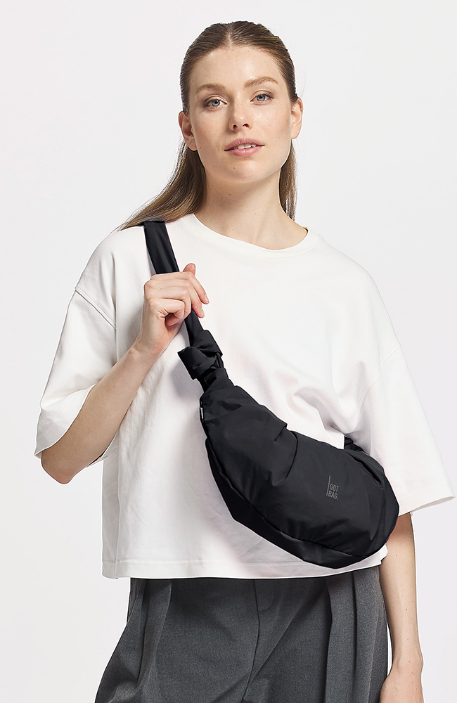 GOT BAG Maantas Met Plooien, Klein, Zwart