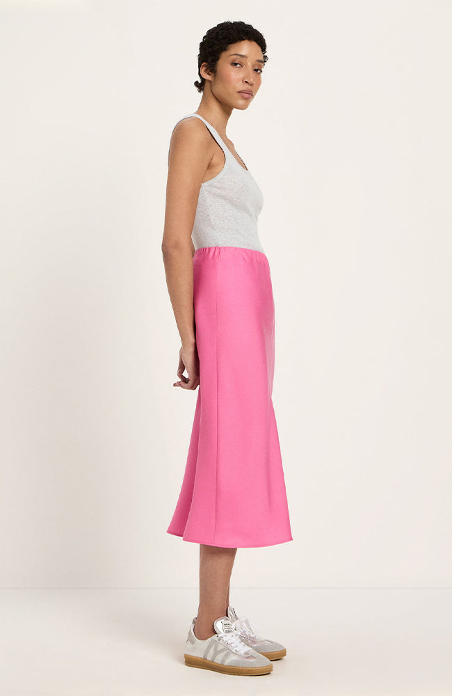 Lanius womens vegan Midi Skirt Pink