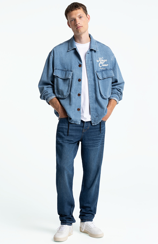 Kings of Indigo men vegan Jeans Sushan Hopcete Electric Dark Blue