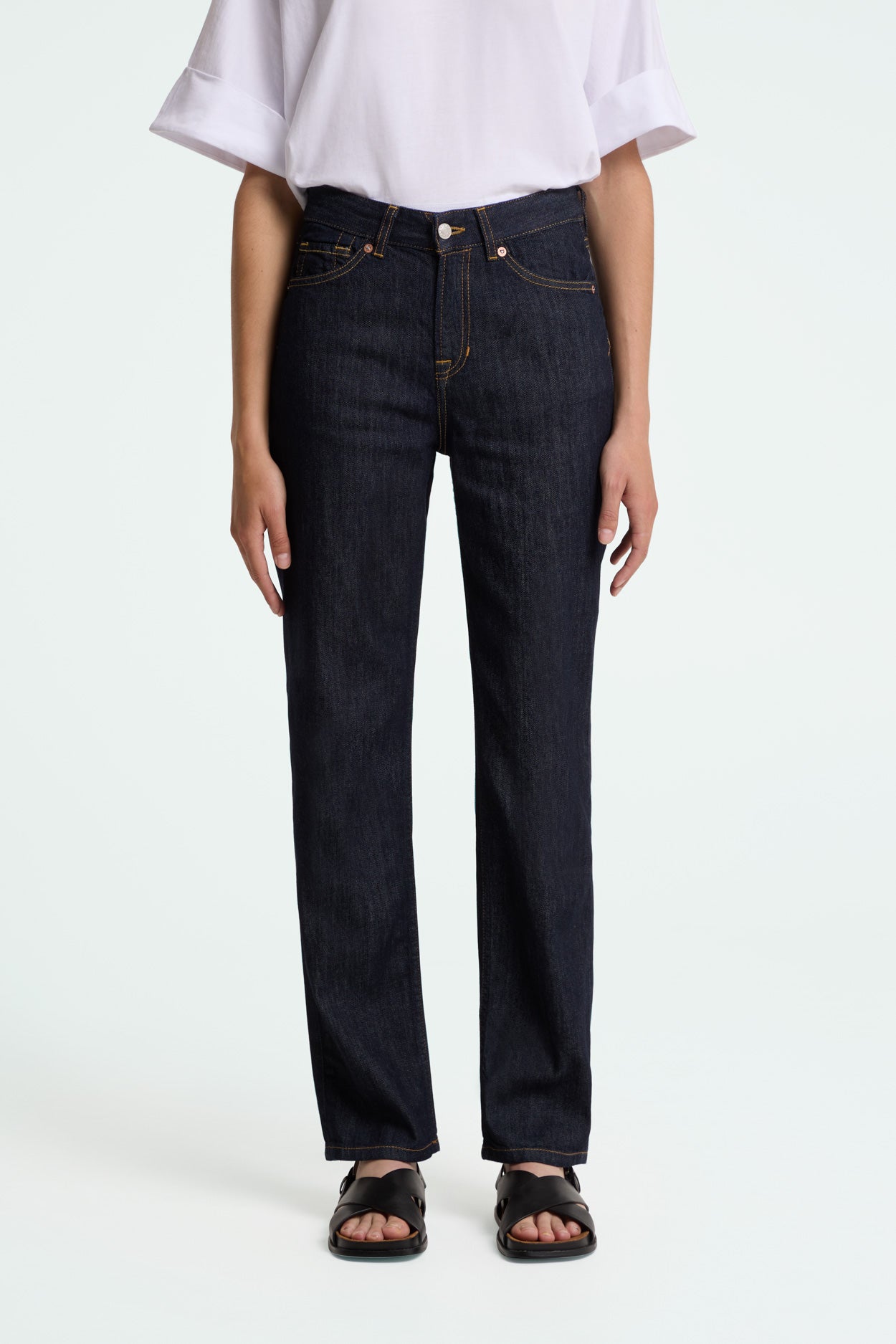 Image of Kings of Indigo dames vegan Jeans Inoe Cotton Flex Rinse Blue