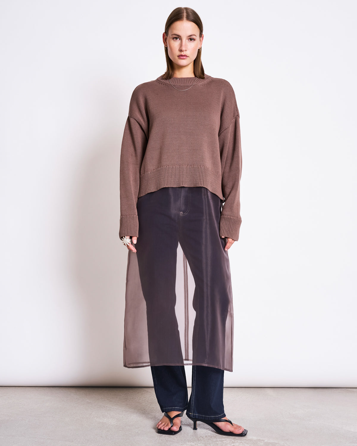 JAN 'N JUNE Jumper Yagmur Clay Brown