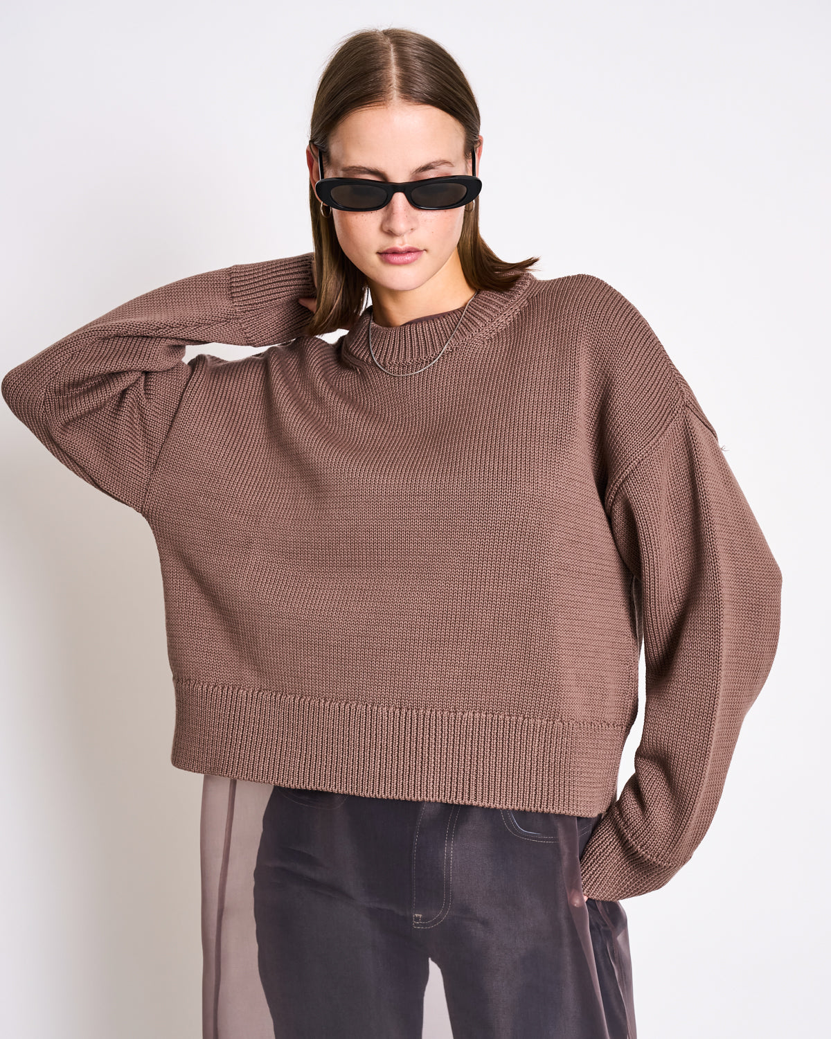 JAN 'N JUNE Jumper Yagmur Clay Brown