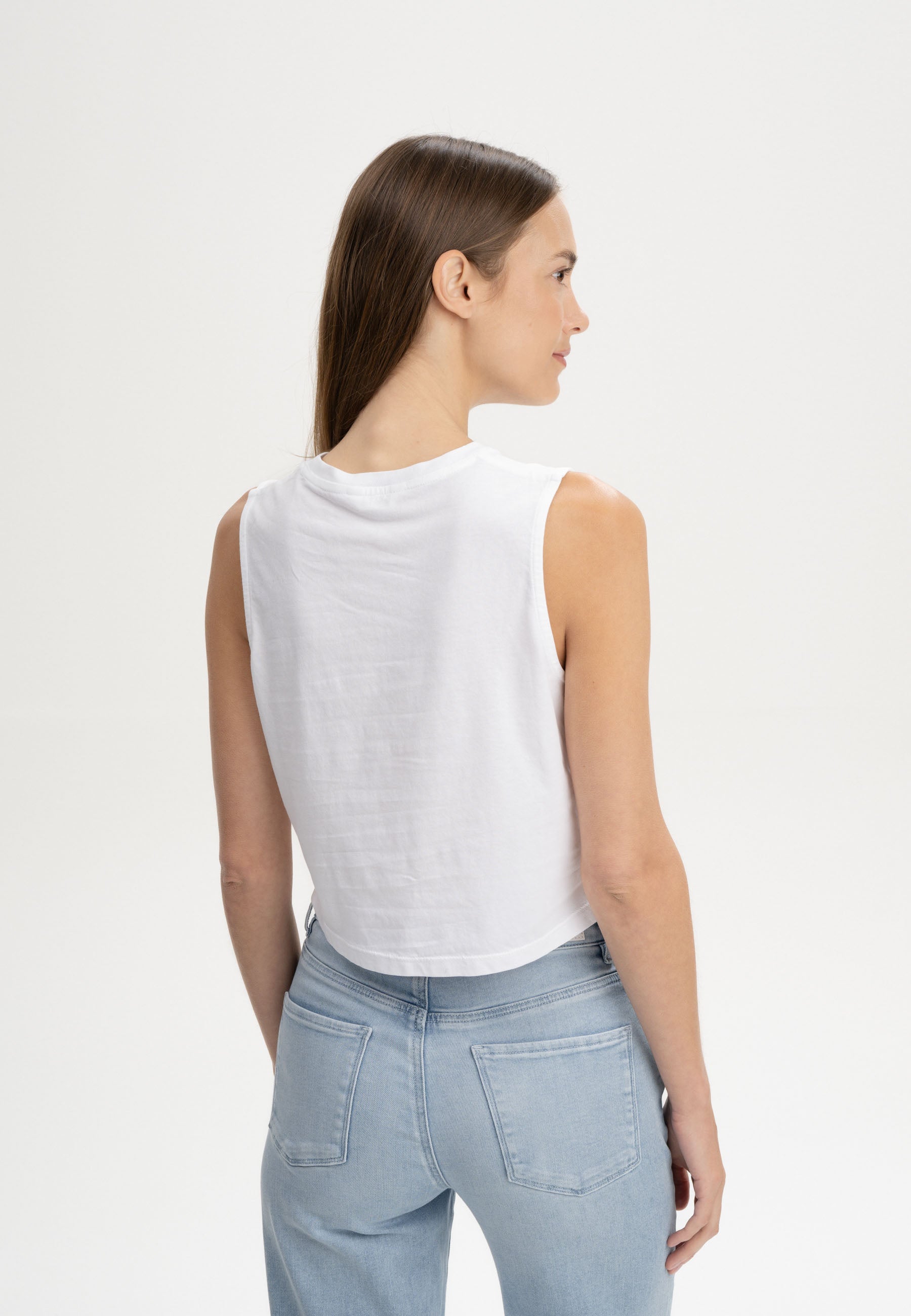 MELA womens vegan Tank Top Rushi White