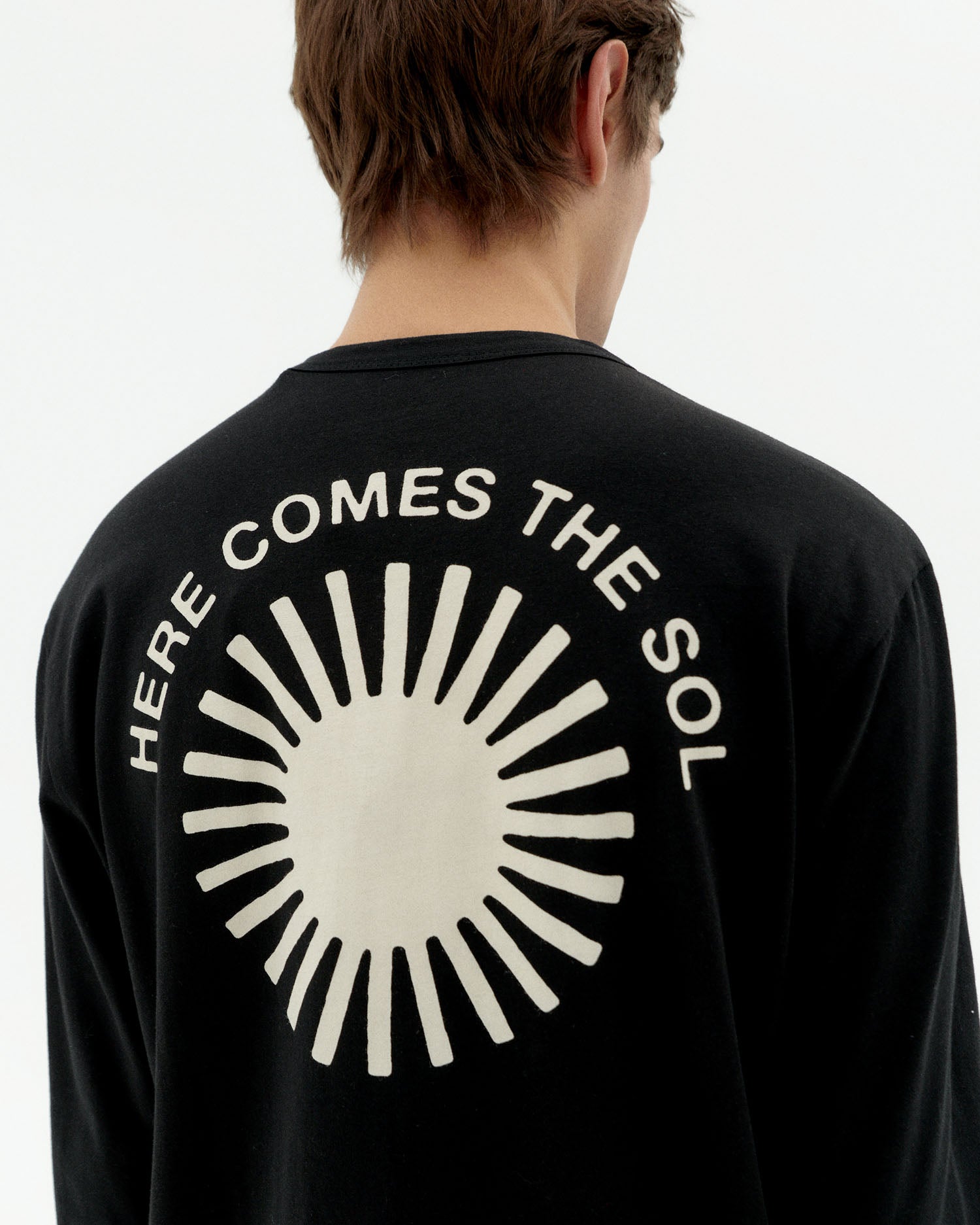 Thinking MU T-Shirt Met Lange Mouwen Emilio Sun Back Zwart
