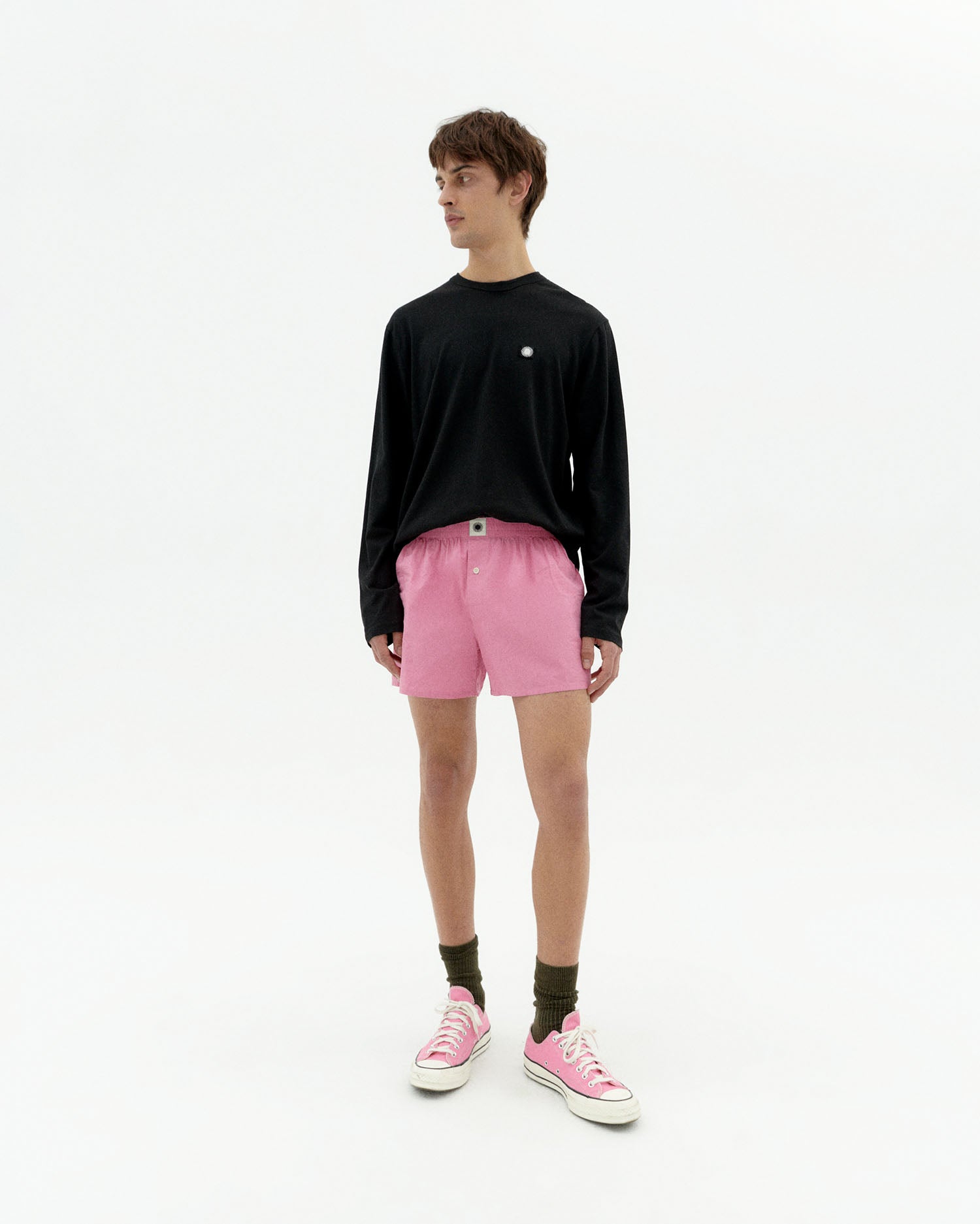 Thinking MU T-Shirt Met Lange Mouwen Emilio Sun Back Zwart