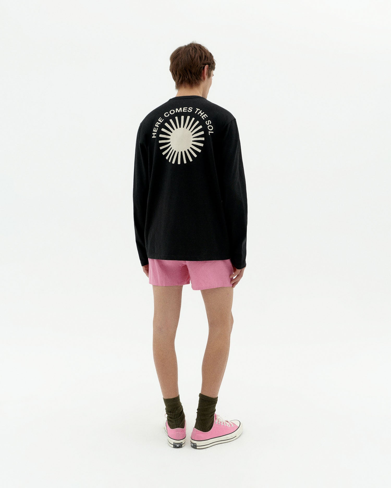 Thinking MU T-Shirt Met Lange Mouwen Emilio Sun Back Zwart