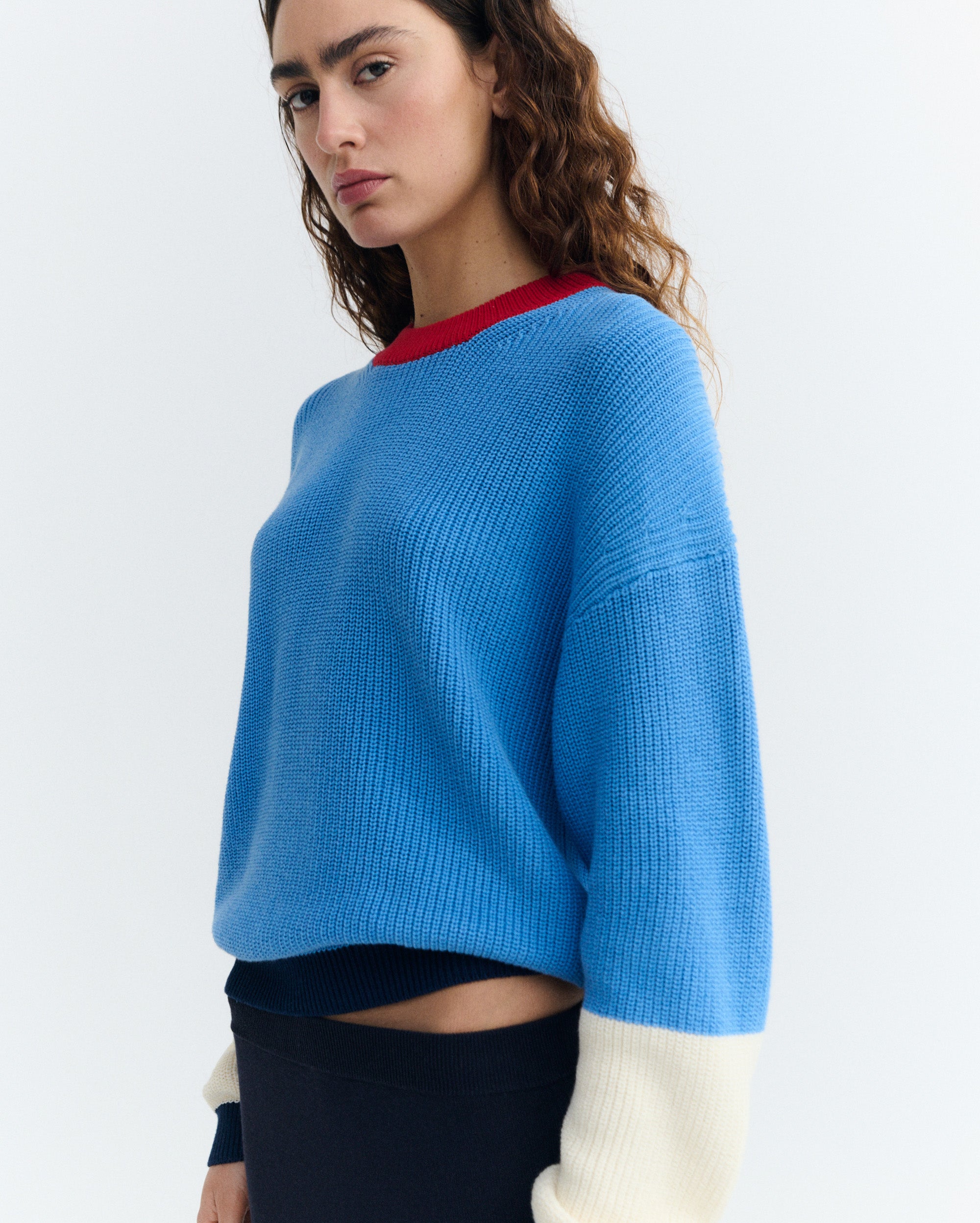 Thinking MU Trui Carmen Blauw