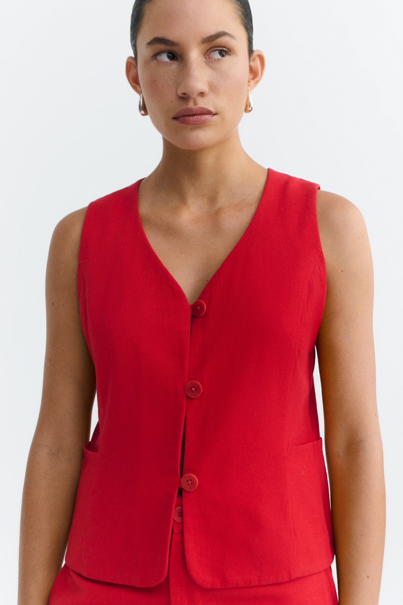 Image of Thinking MU dames vegan Vest Alisa Rood