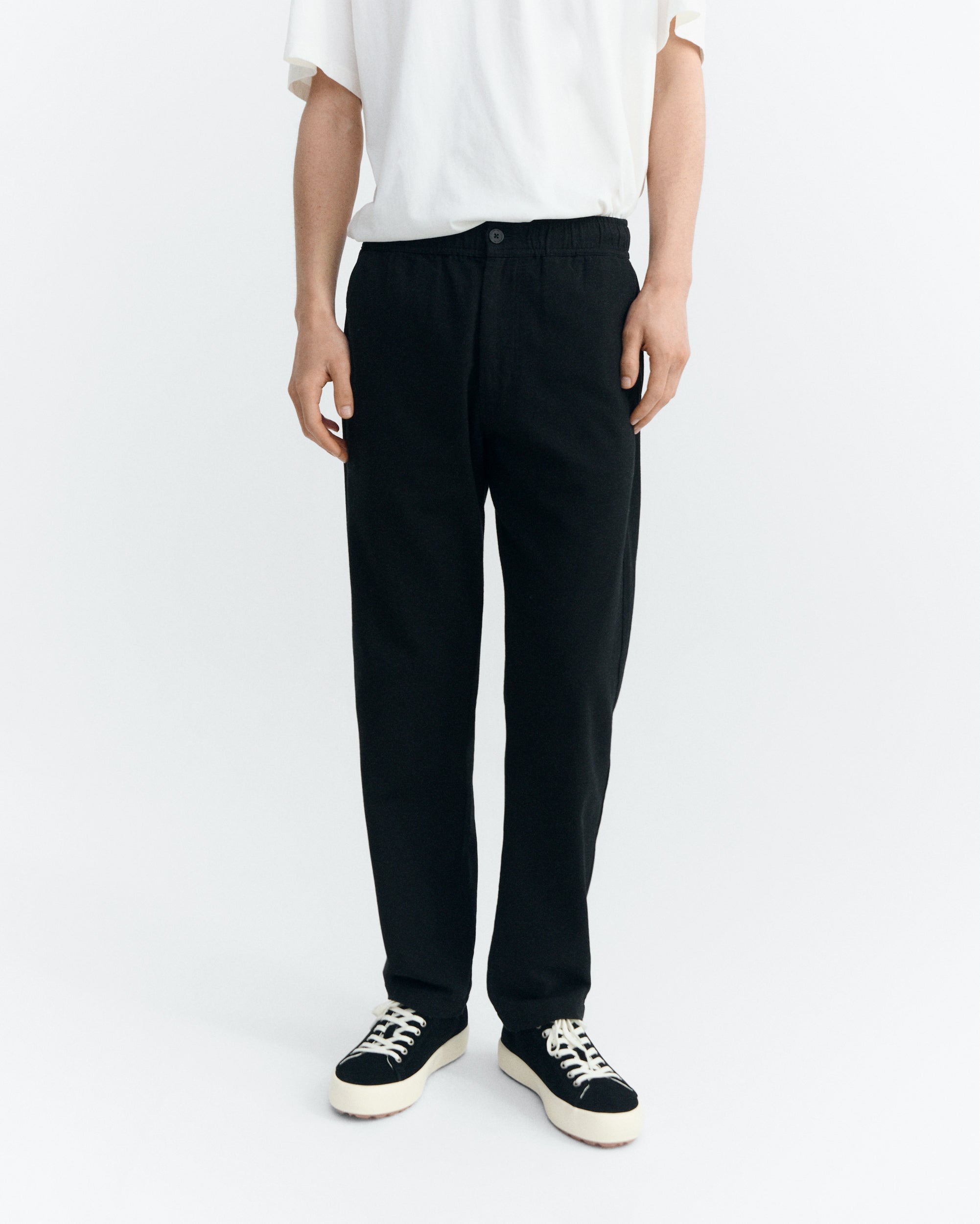 Thinking MU Rechte Broek Voor Op Reis, Lichtgewicht, Zwart
