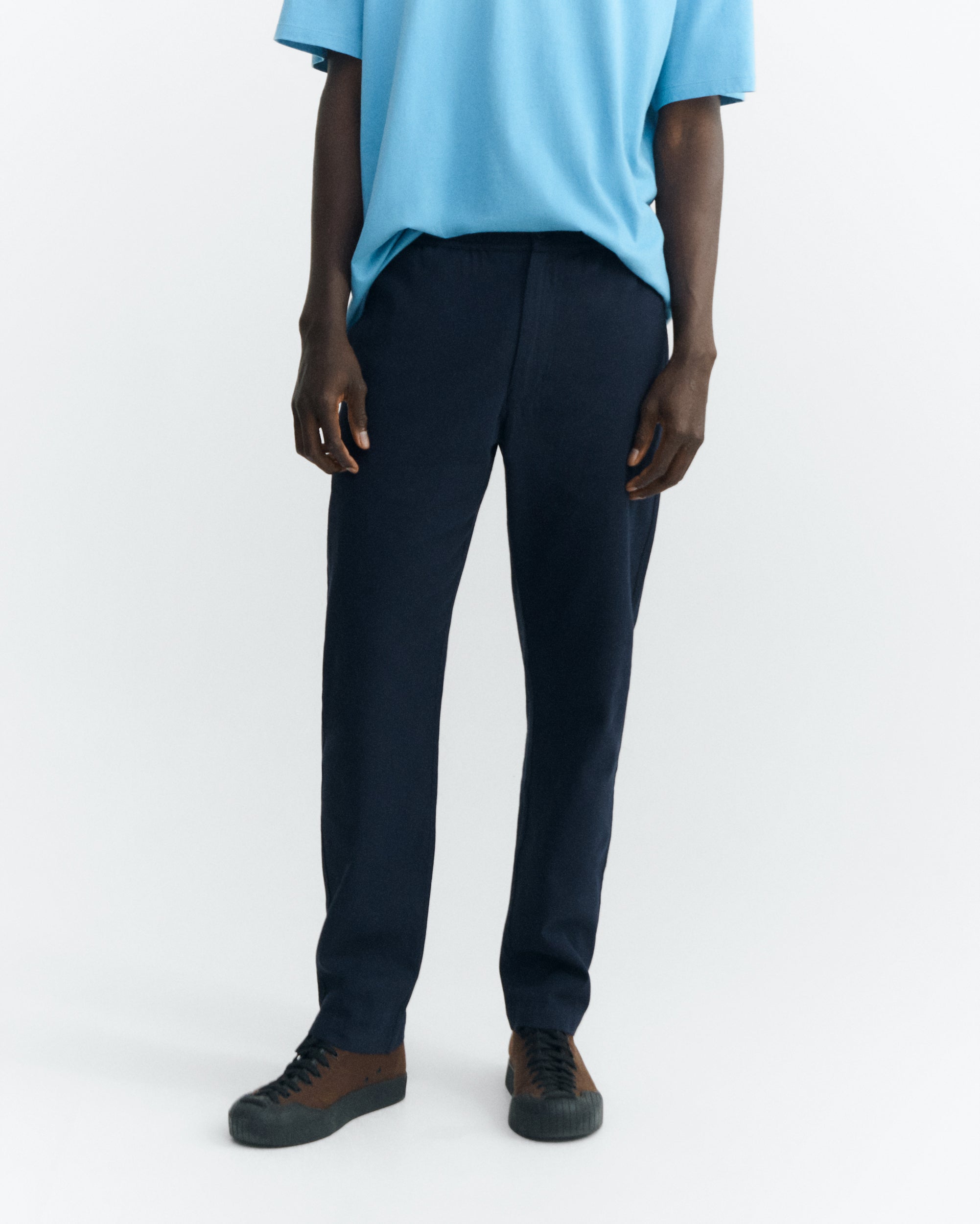 Thinking MU Rechte Broek, Reismodel, Licht Marineblauw