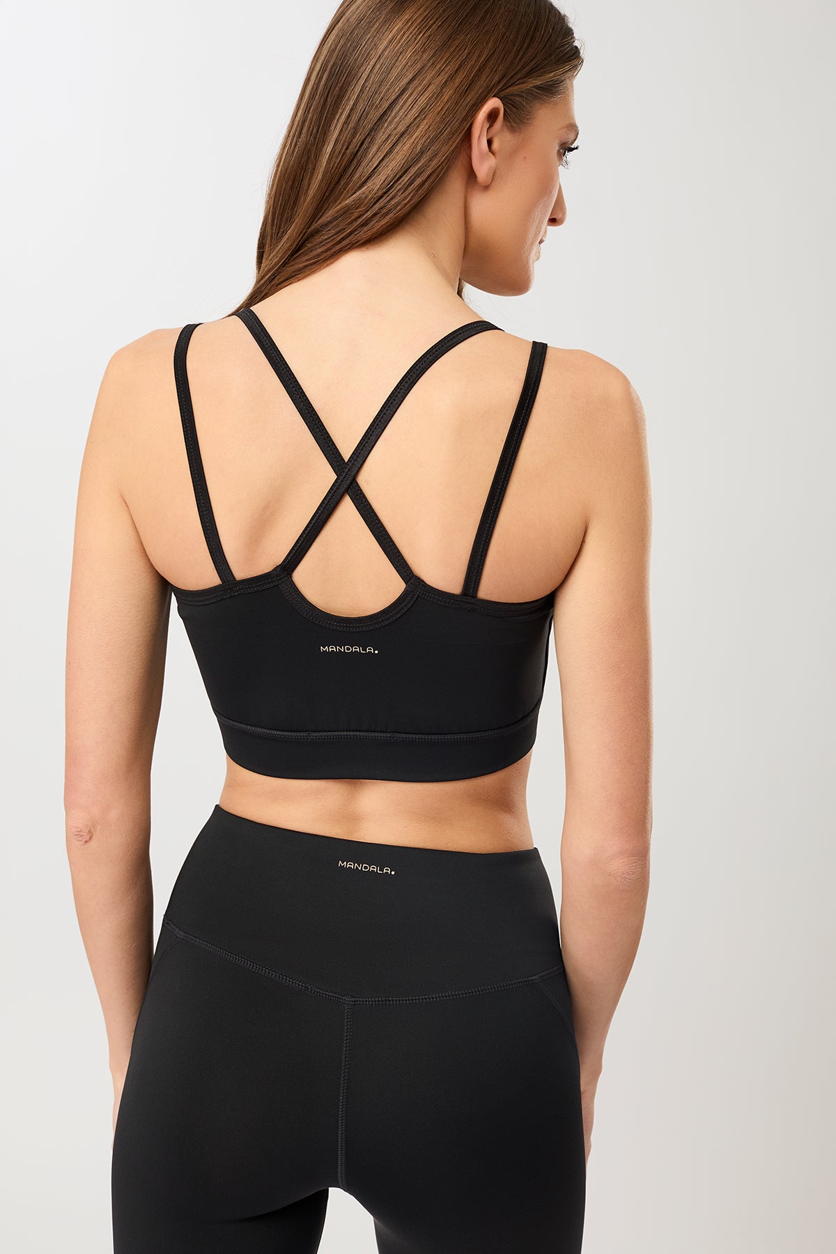 mandala dames vegan Sportbeha Studio Zwart, foto 2