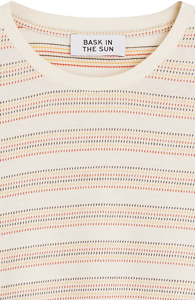 Bask in the Sun men vegan T-Shirt Fabian Clay Striped