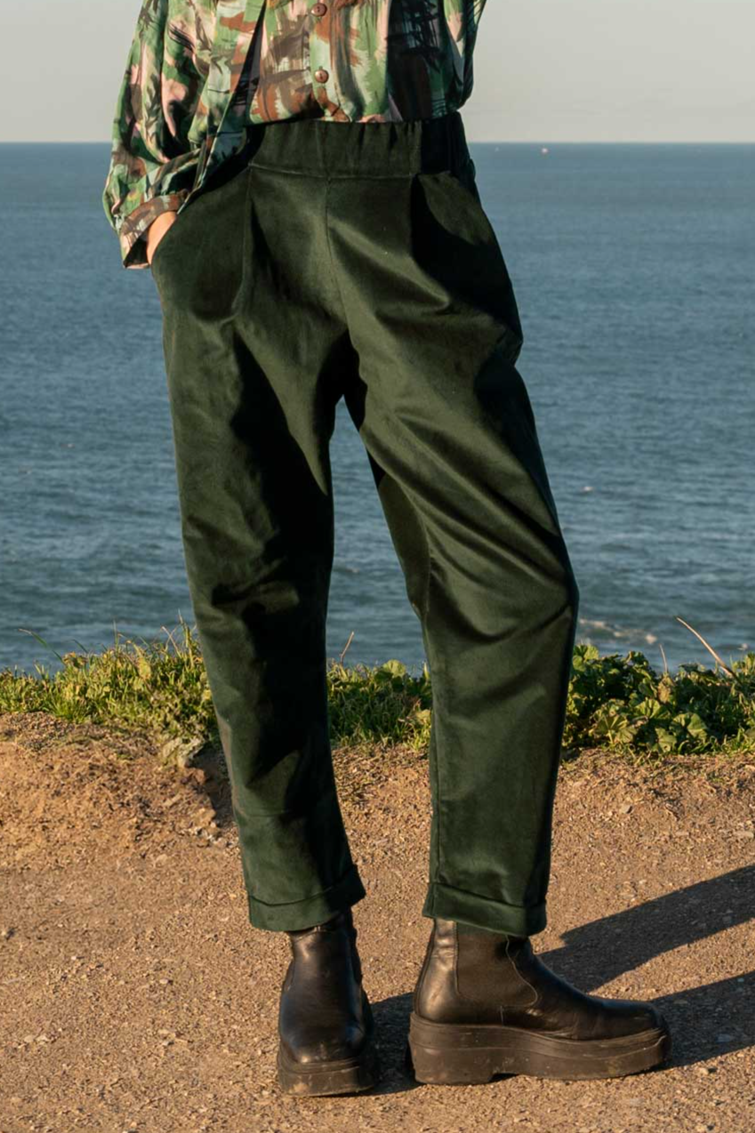 Image of WiDDA dames vegan Broek Sepp Diepzee Bosgroen