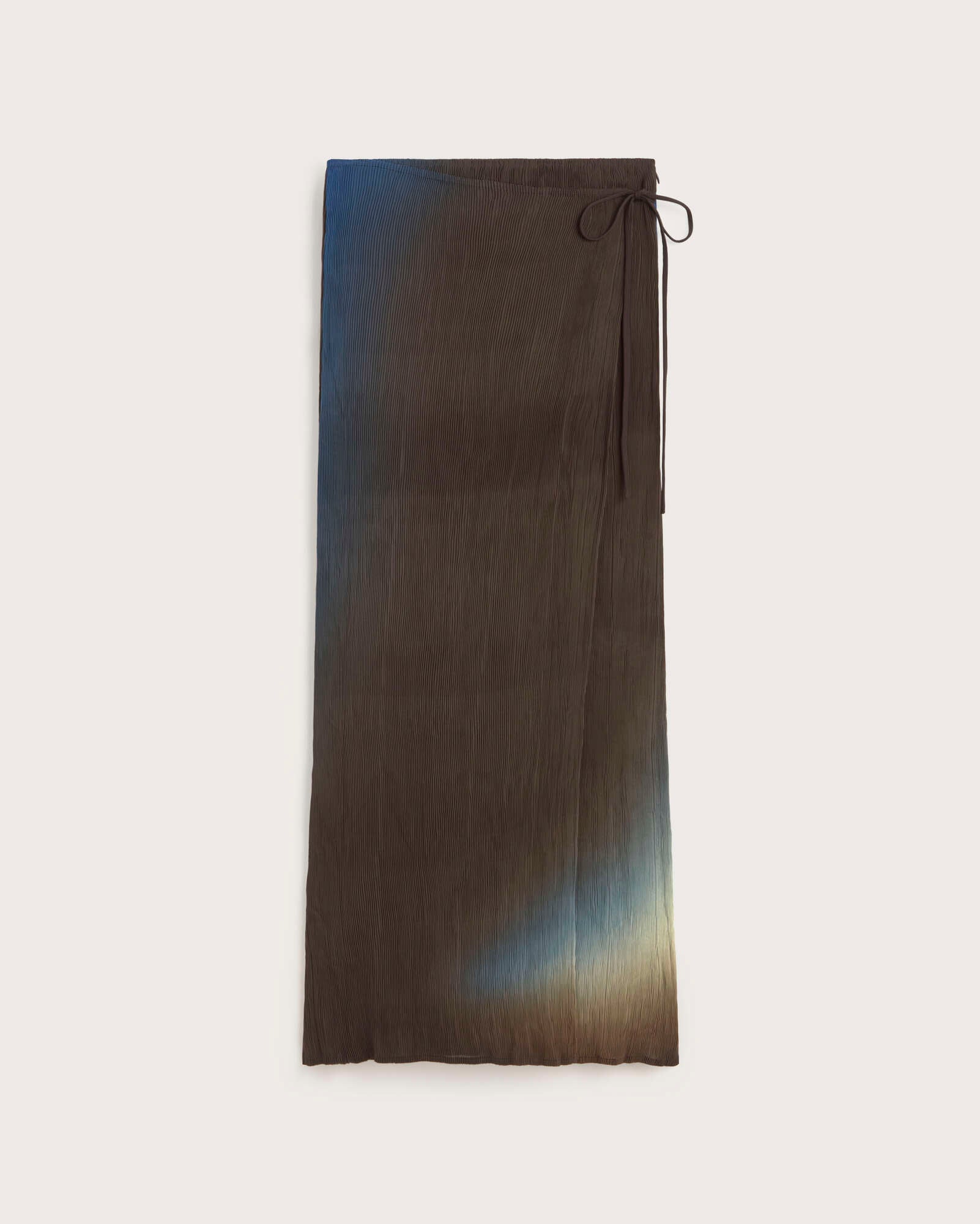 Thinking MU Long Skirt Pauline Glass Pleated Brown
