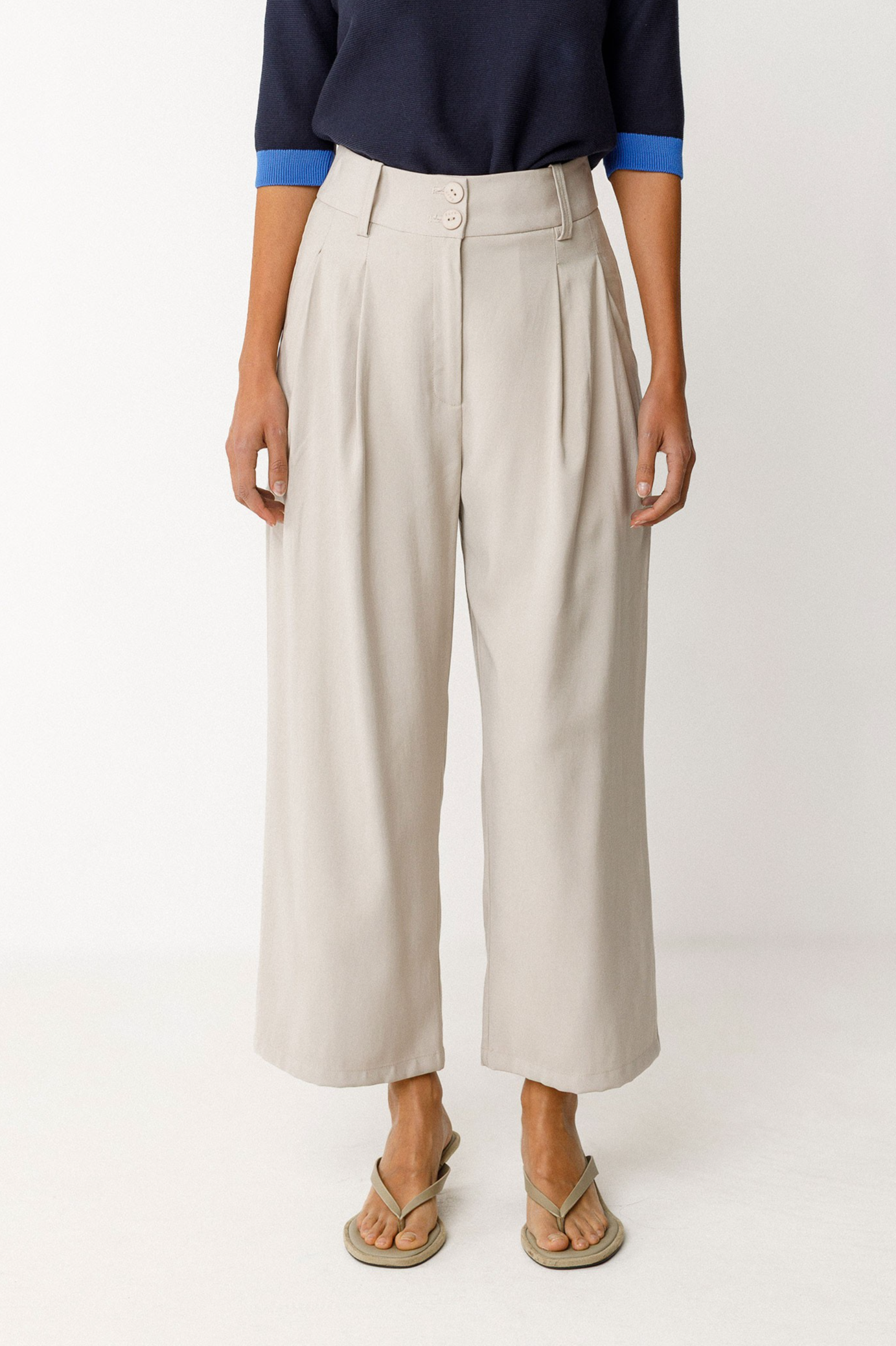 Image of SKFK dames vegan Broek Esti Beige