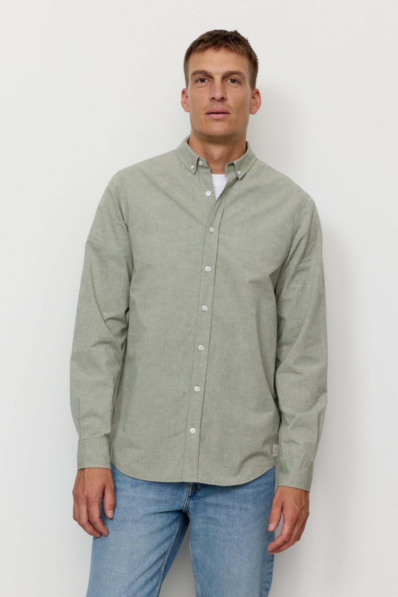 Recolution Herren vegan Hemd Corn Grün