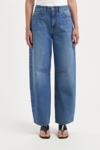 MUD Jeans Damen vegan Jeans Demi High Balloon Medium Aged