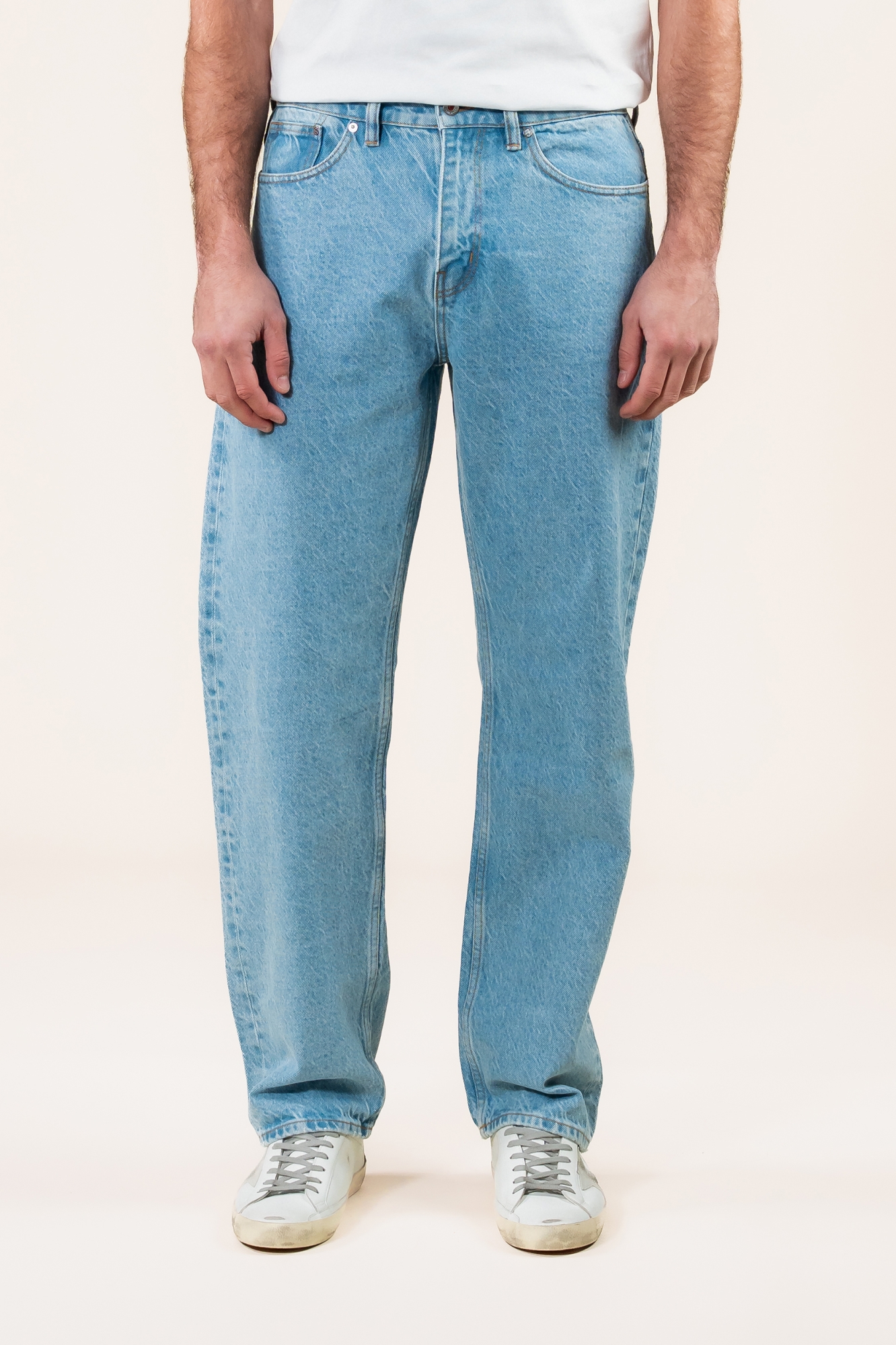 Kuyichi Herren vegan Jeans Larry Loose Heritage Blue