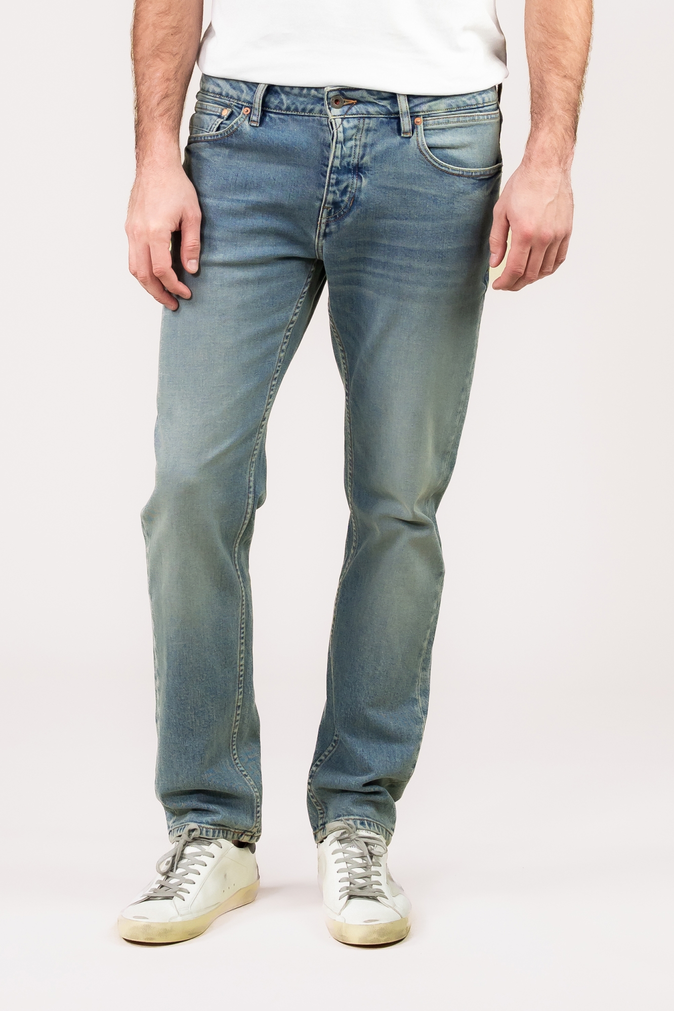 Kuyichi Herren vegan Jeans Nick Straight Caribbean Glow