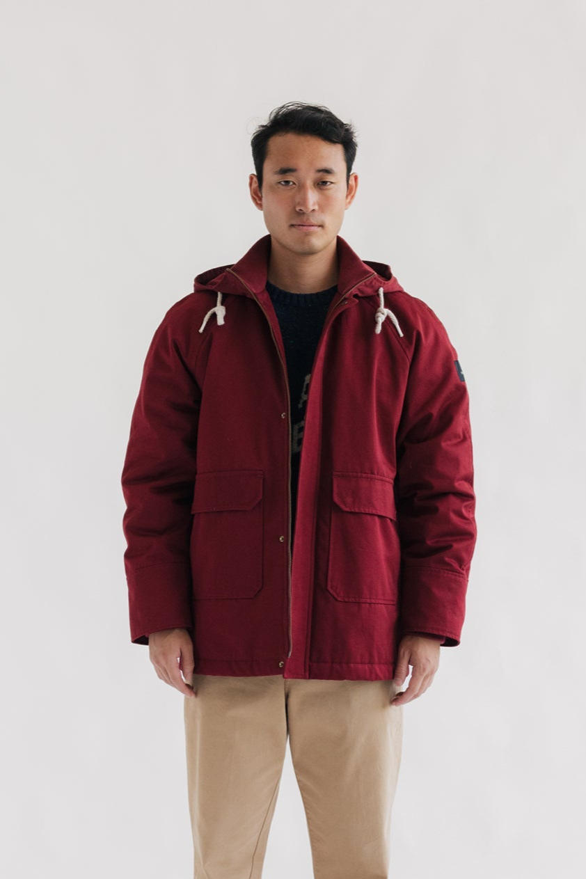 TWOTHIRDS Herren vegan Jacke Upernavik Wein