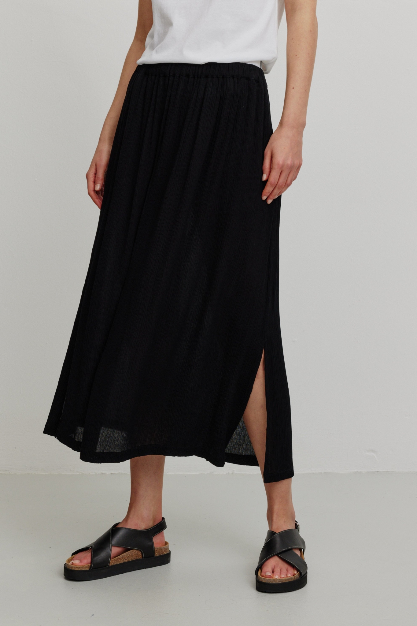 Recolution Damen vegan Rock Pfirsich Schwarz