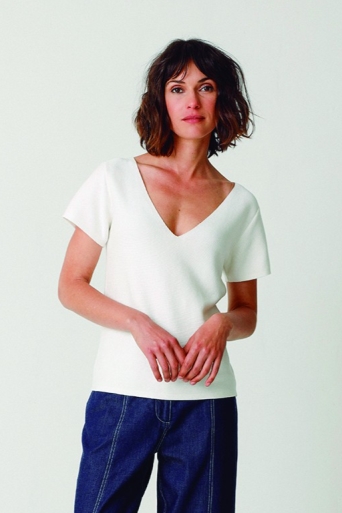 Image of SKFK dames vegan T-Shirt Katixa Wit