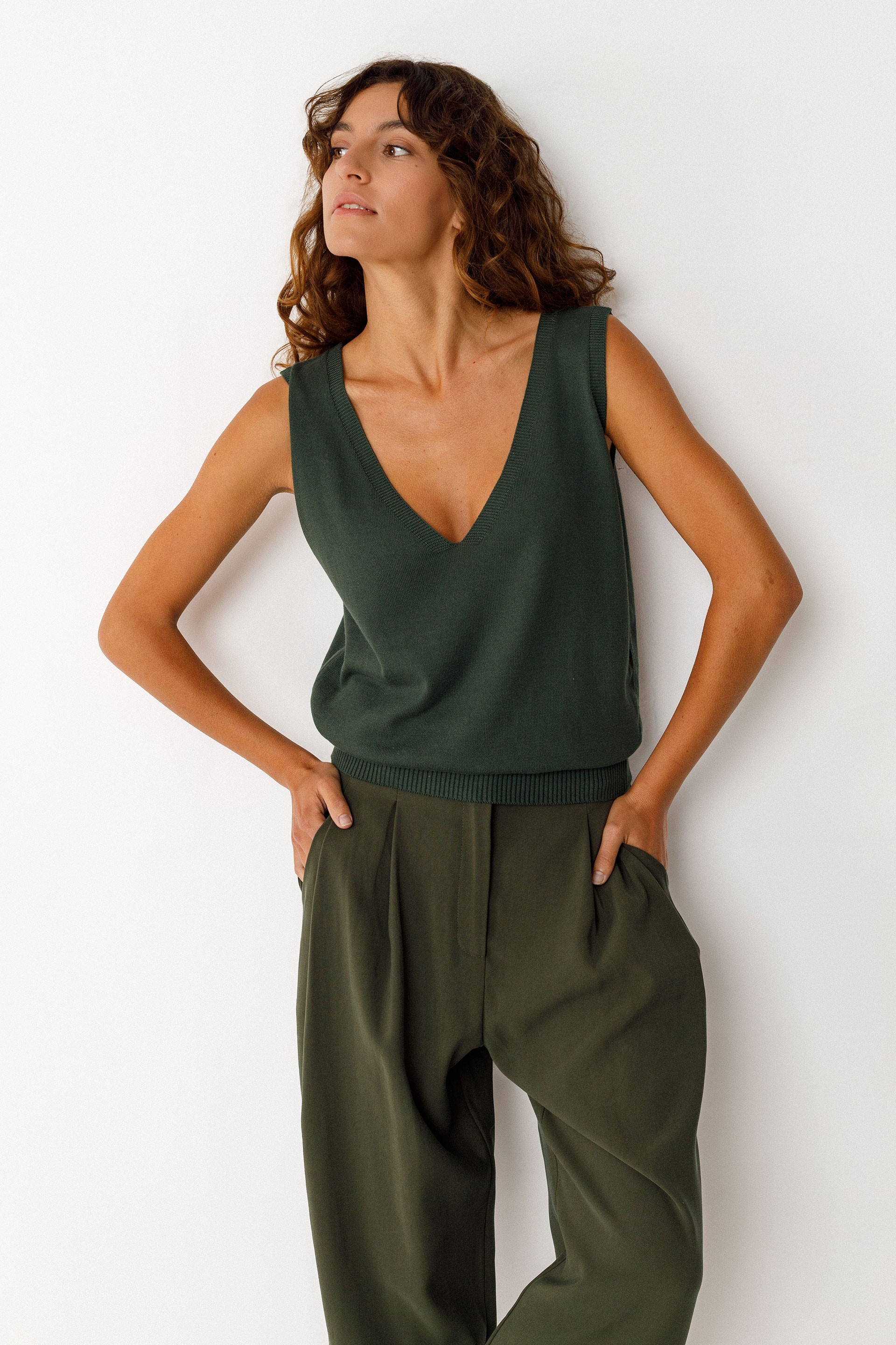 SKFK Damen vegan Top Maindi Grün