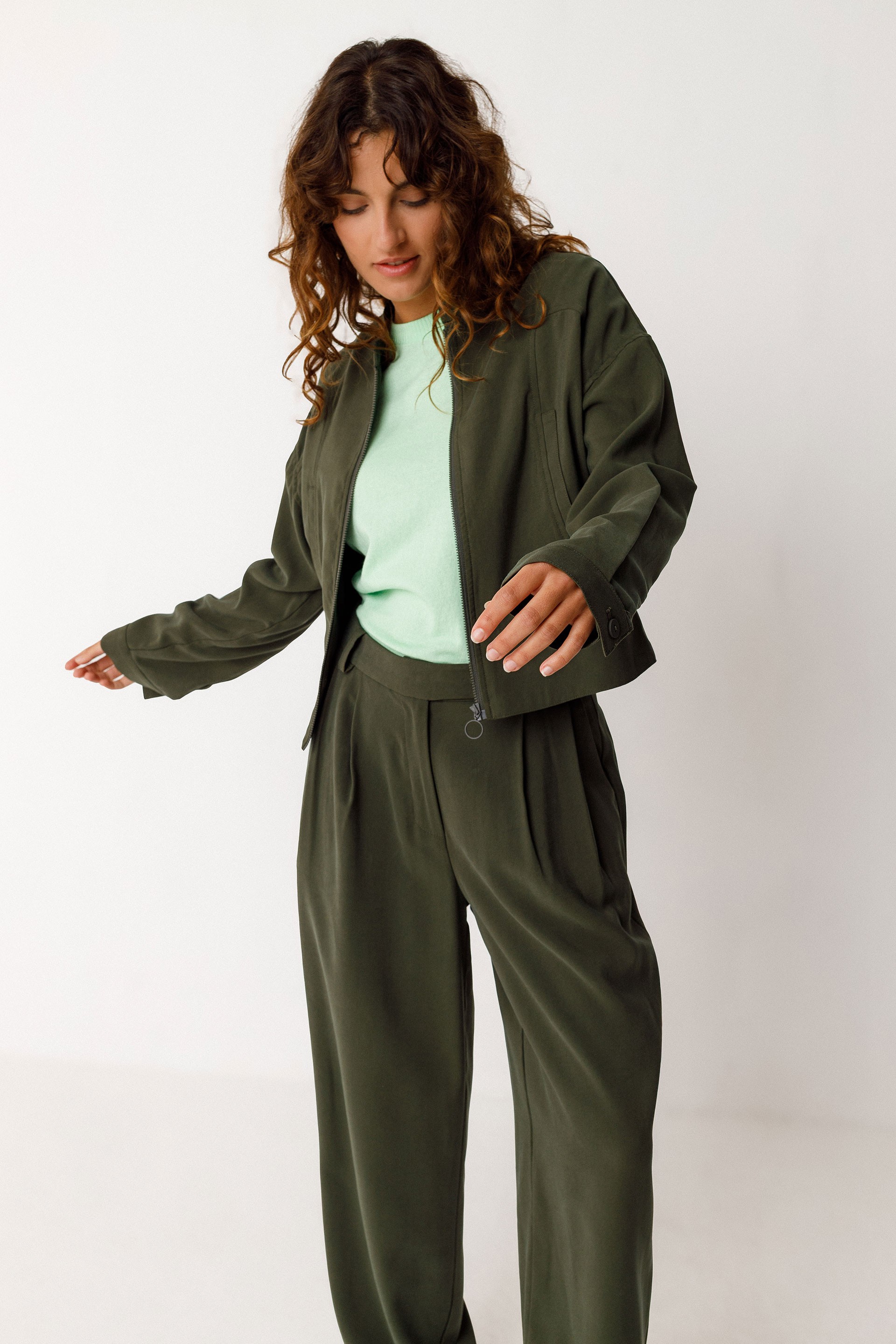 SKFK womens vegan Pants Haide Green